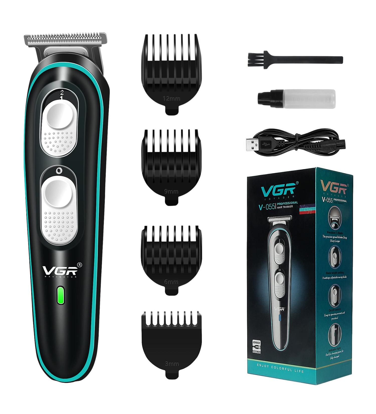 Professional USB Rechargeable Hair Clippers for Men Kids - Cordless Electric Hair Trimmer Kit with 4 Guide Combs - Lumitact - Buy Online on GoSupps.com