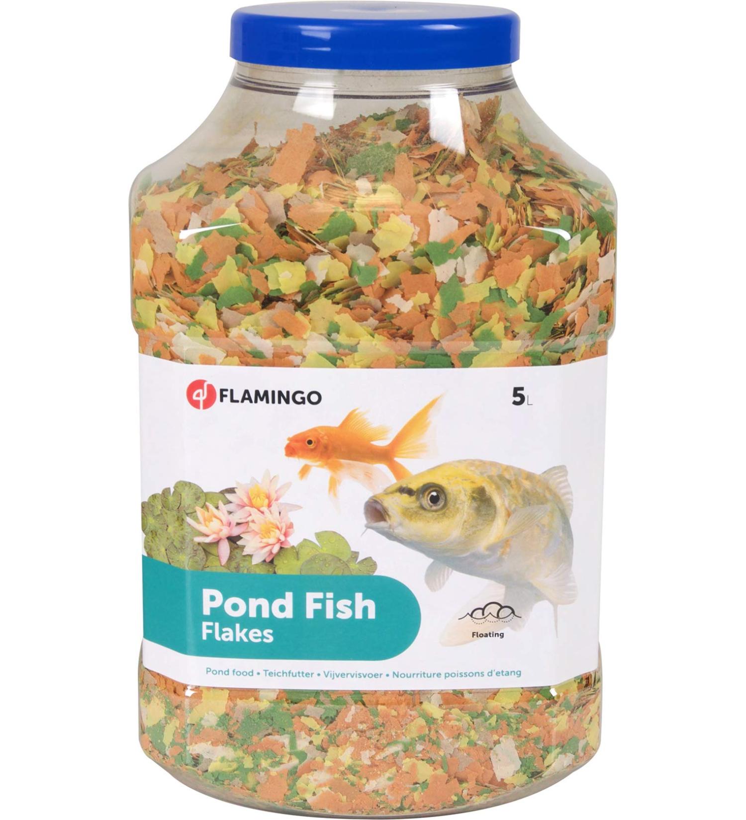 Flamingo Pond Food Flakes for Fish for Ornamental Ponds 5 L