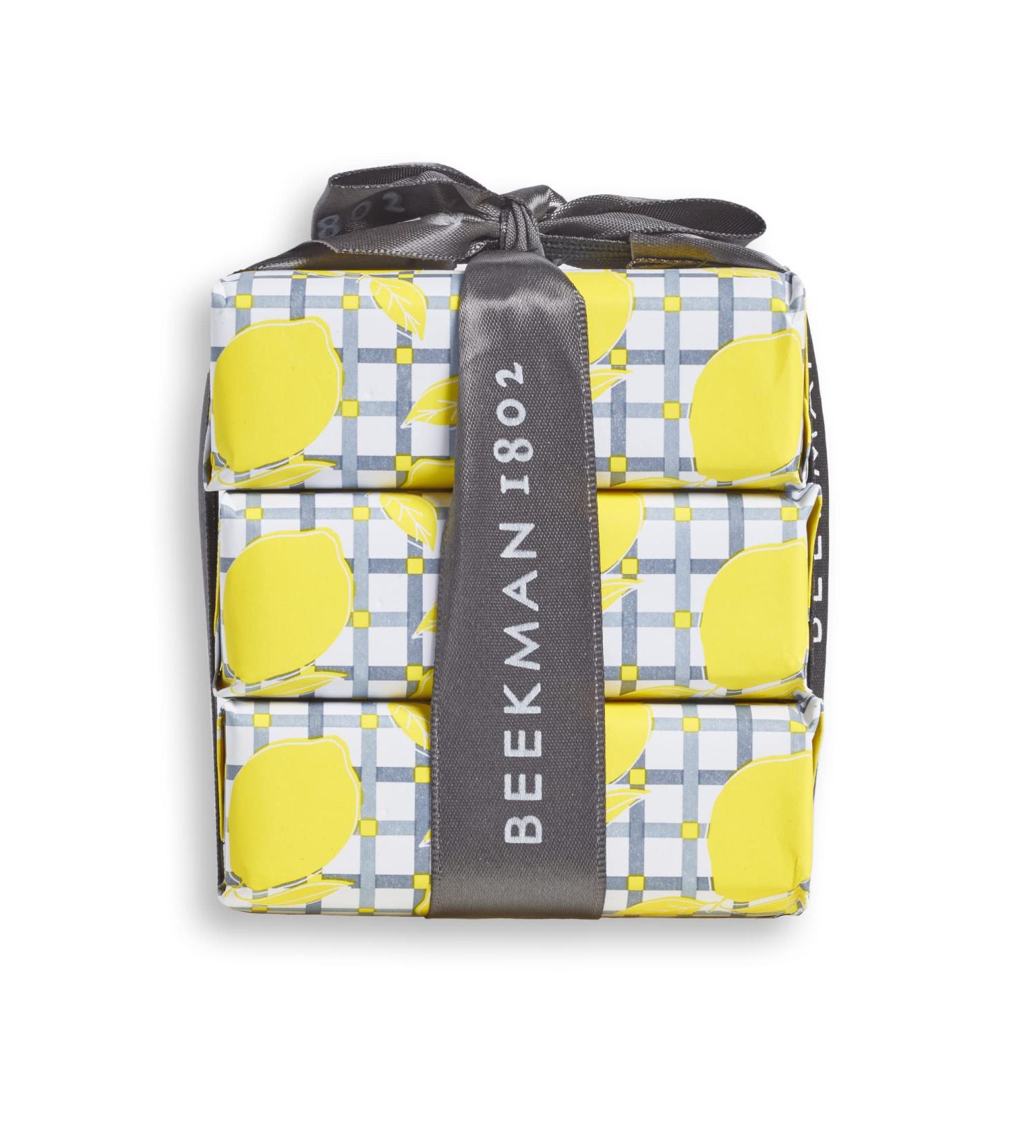 Beekman 1802 Goat Milk Soap Bar 3-Piece Set - Nourishing & Moisturizing 3.5 oz Bars for Sensitive Skin - Sunshine Lemon Scent - Cruelty Free - Buy Online on GoSupps.com
