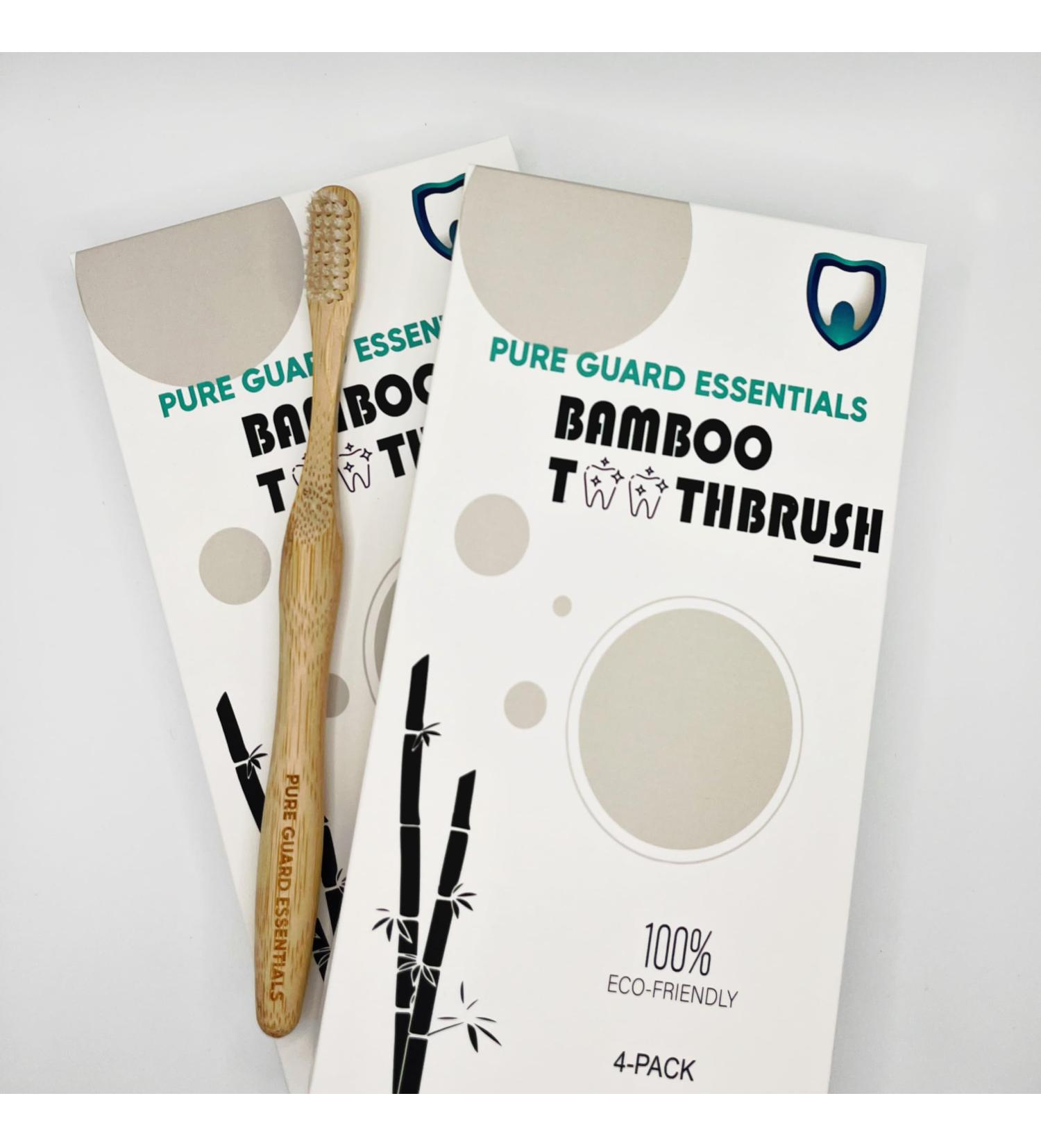 Eco-Friendly Bamboo Toothbrushes | Organic Soft Bristles | Biodegradable Family Pack of 8 | BPA-Free - Buy Online on GoSupps.com