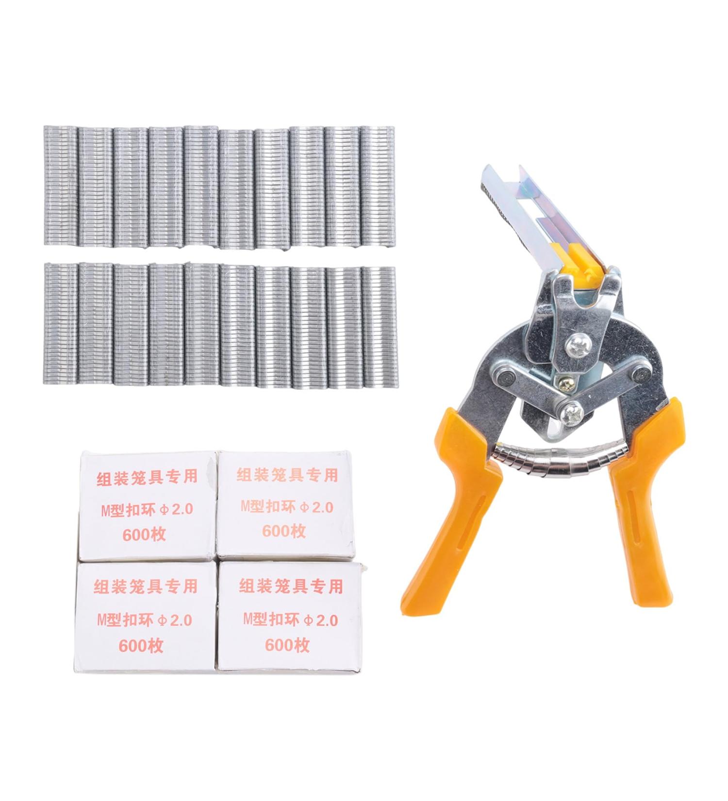 Bakkeny Type M Nail Ring Pliers Type M Nail Ring Pliers Type M Nail Ring Pliers Thickened for Manual Tying (M Nail +3000Clips) - Buy Online on GoSupps.com