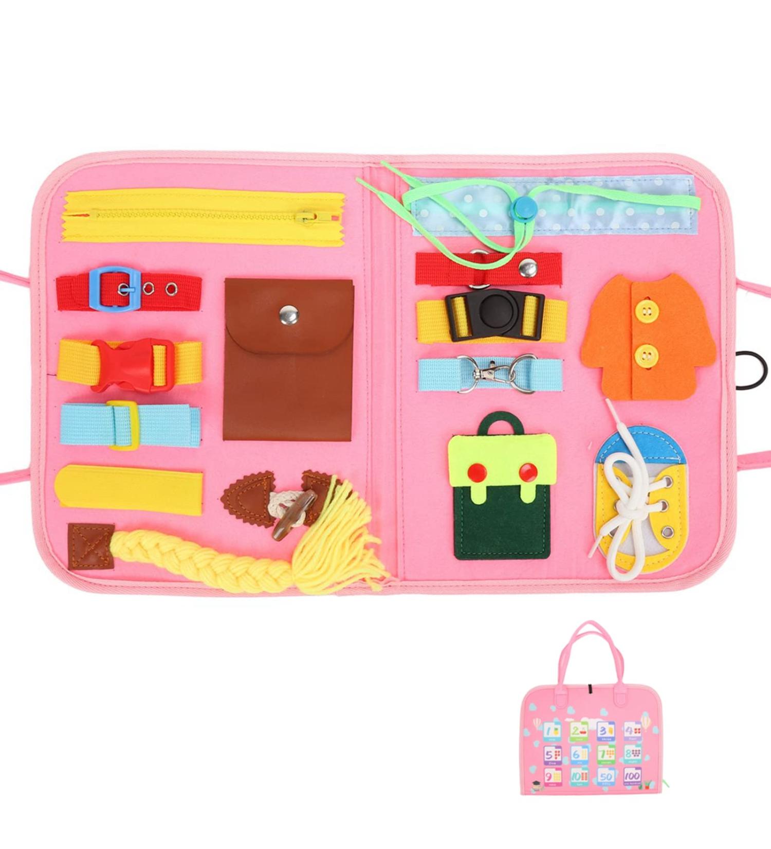 Fidget Blanket Calming Dementia Activities for Elderly Sensory Pad for Anxiety Relief Memory Aid Alzheimer's Toy Memory Loss Fidget Toys Autistic Activities Pad Sensory Blanket - Buy Online on GoSupps.com