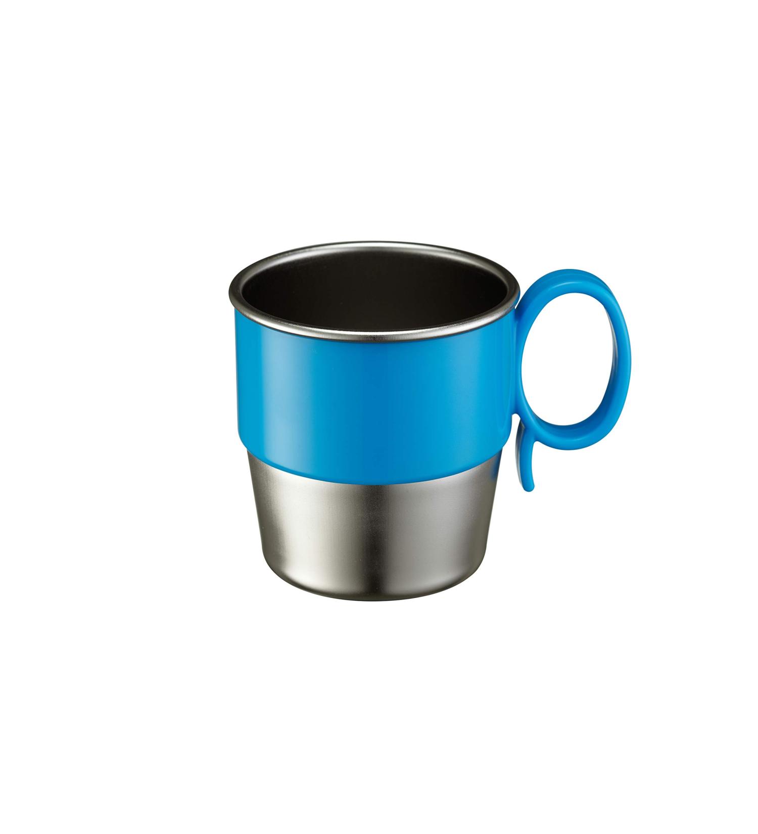 Innobaby Din Din Smart Stainless Steel Cup 9 oz with Handle | BPA-Free | Blue | Kids Toddlers Babies - Buy Online on GoSupps.com