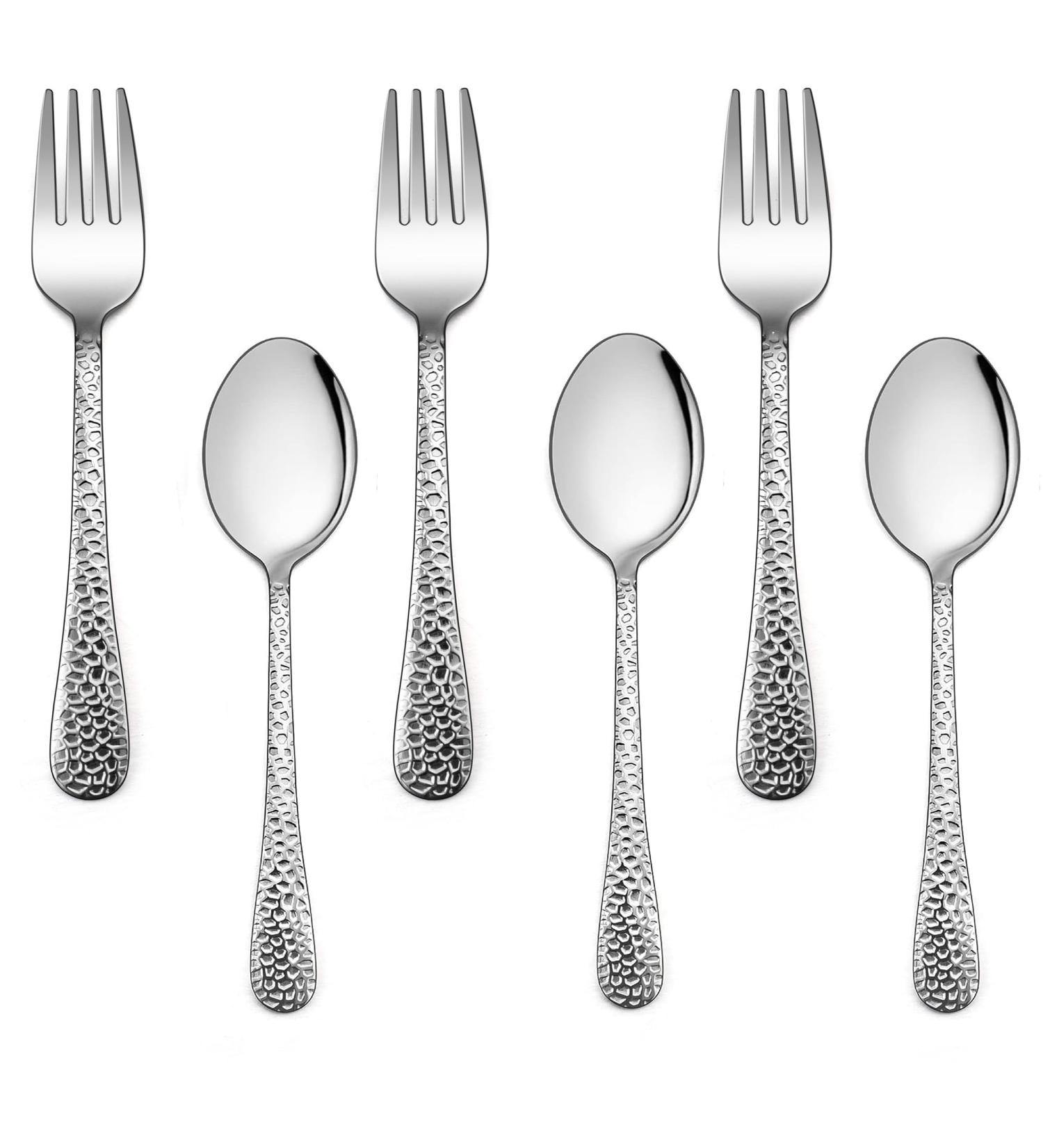 Joyfair 6-Piece Children's Stainless Steel Cutlery Set - High-Gloss Polished Forks & Spoons for Toddlers - Dishwasher Safe - Perfect for Boys & Girls - Buy Online on GoSupps.com