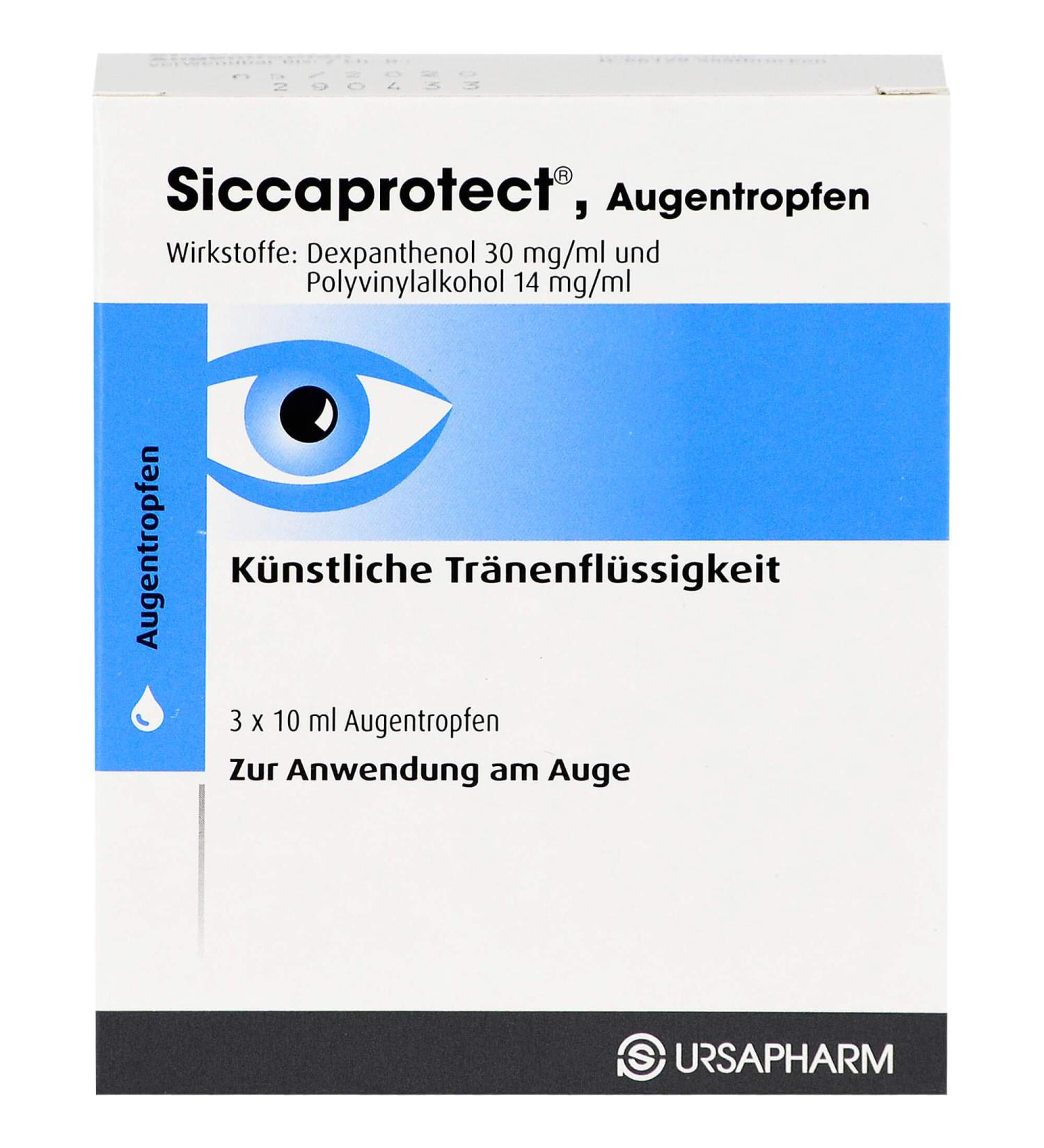 Siccaprotect Eye Drops 3x10 ml - Fast Relief for Dry Eyes | Buy Now Internationally - Buy Online on GoSupps.com