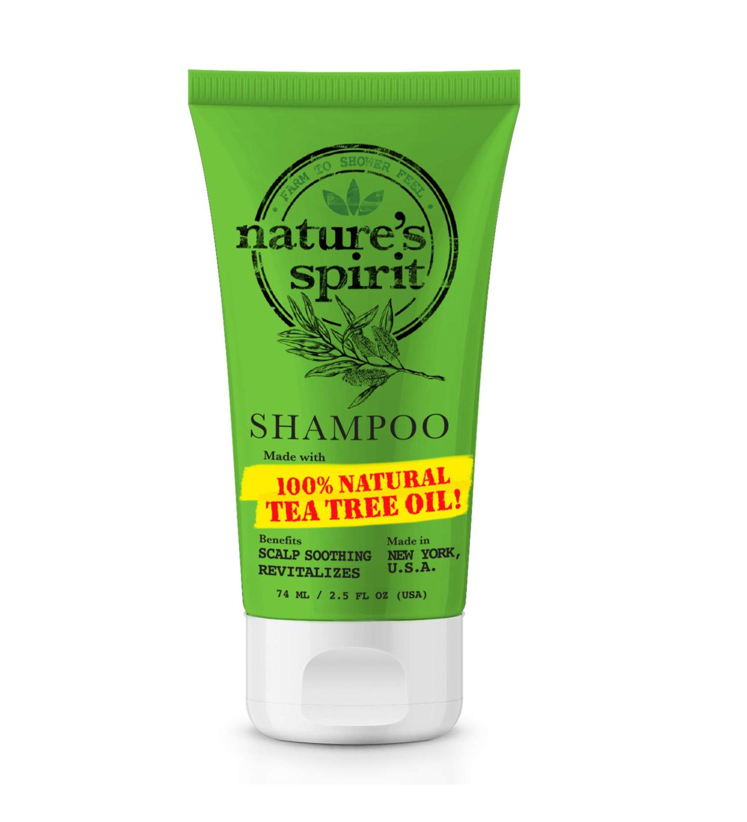 Nature's Spirit Scalp Soothing Tea Tree Oil Shampoo - 2.5 Ounce | Soothes Itchy Scalp | Buy Online Internationally - Buy Online on GoSupps.com