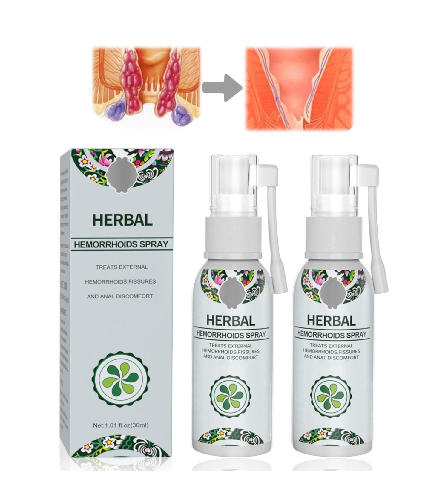 Herbal Hemorrhoids Spray - Natural Body Care Formula | 2 Bottles for International Shipping - Buy Online on GoSupps.com