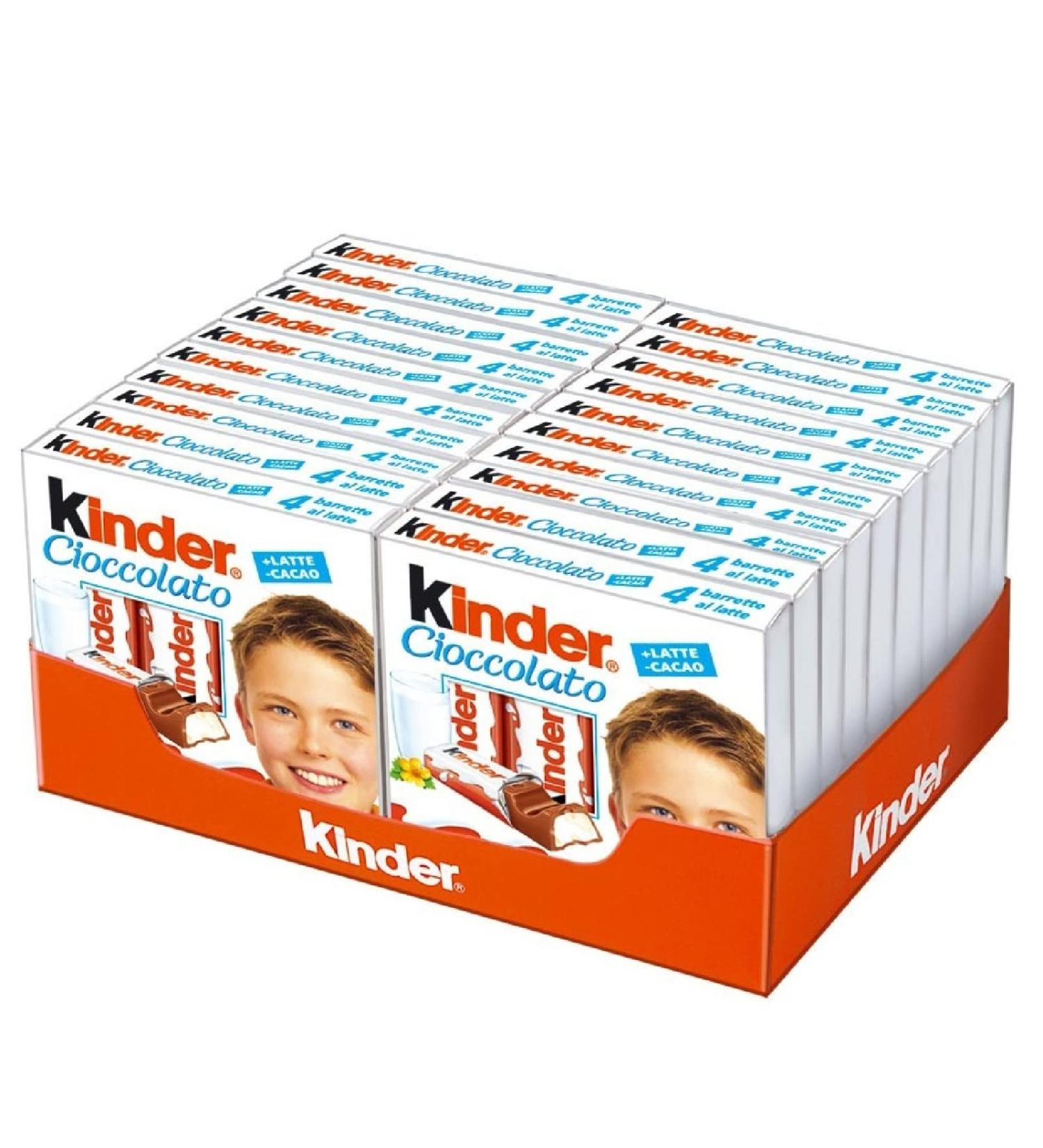 Idea Shopping Center Knder Chocolate Bars x 20 Boxes of 4 x 50g Bars