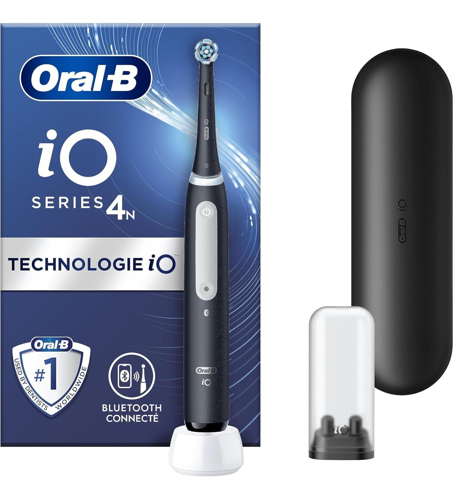 Oral-B iO 4N Electric Toothbrush black with Bluetooth 1 brush 1 travel case