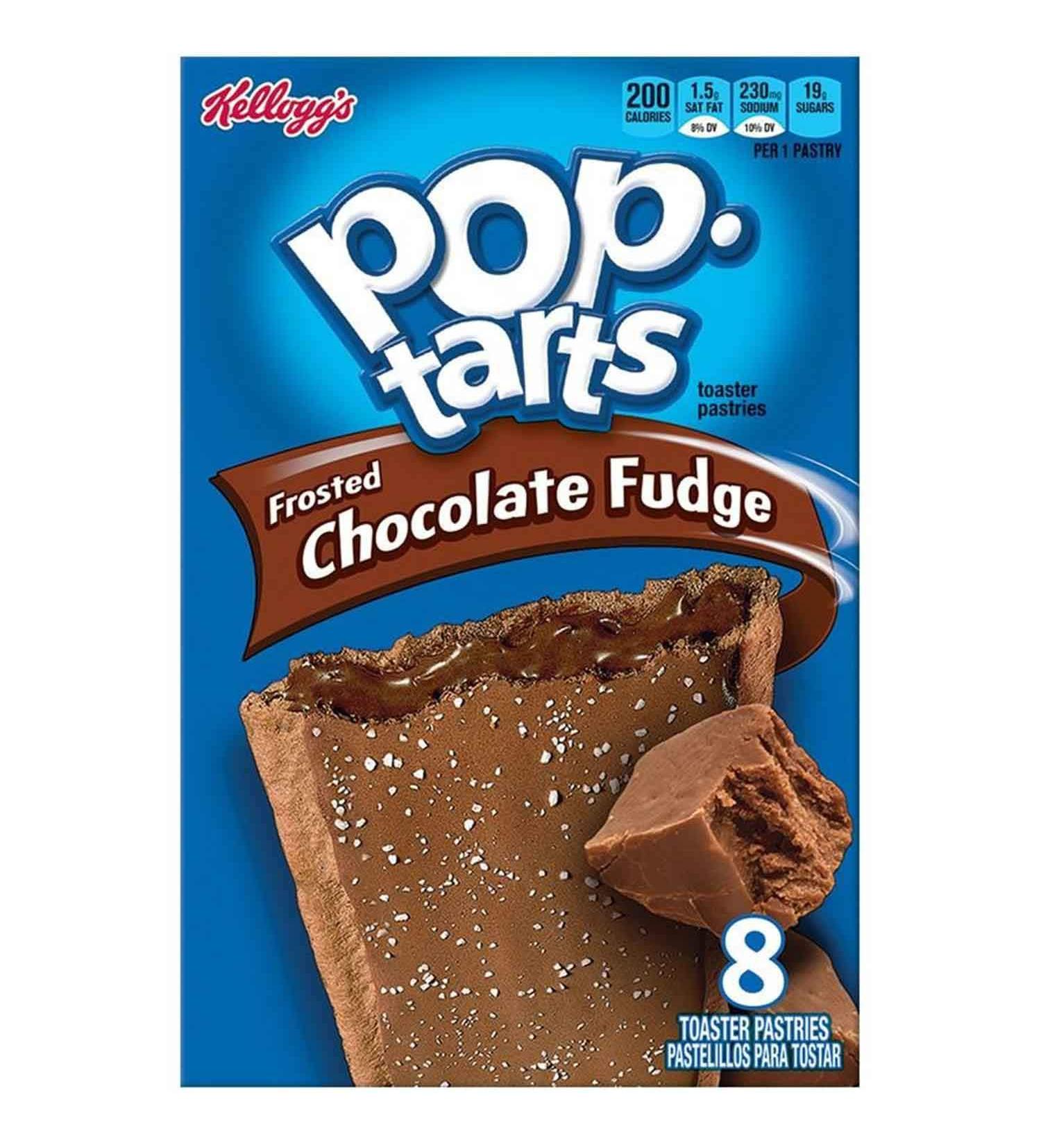 Kellogg's Pop-Tarts Frosted Chocolate Fudge Toaster Pastries 8 ct - Delicious Breakfast Treats - Buy Online on GoSupps.com
