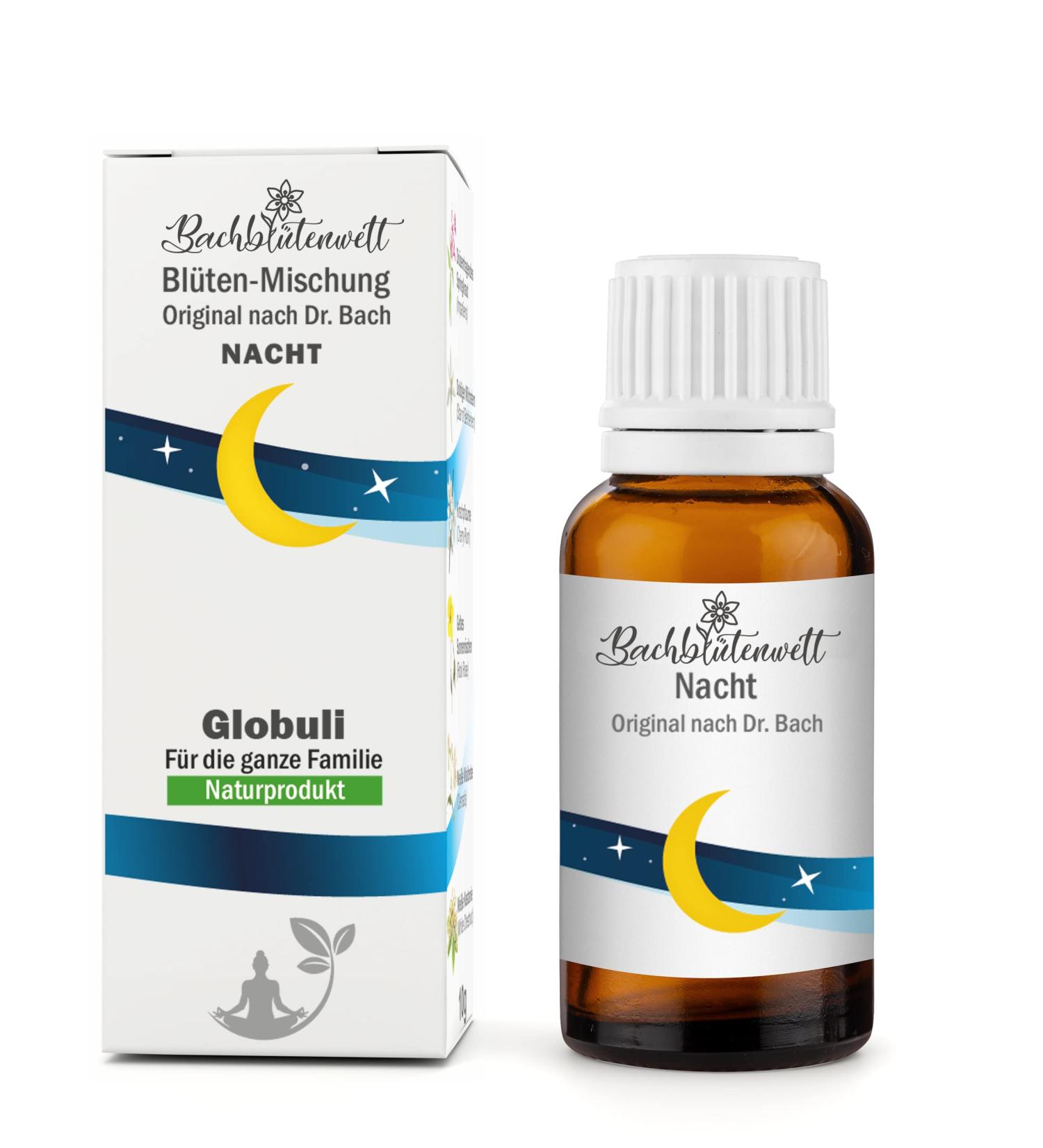 Bach flower world night Bach flowers globules - Bach flower mixture according to Dr.Bach - non -alcoholic production intake for adults and children simply in the dosage filling quantity 10 g