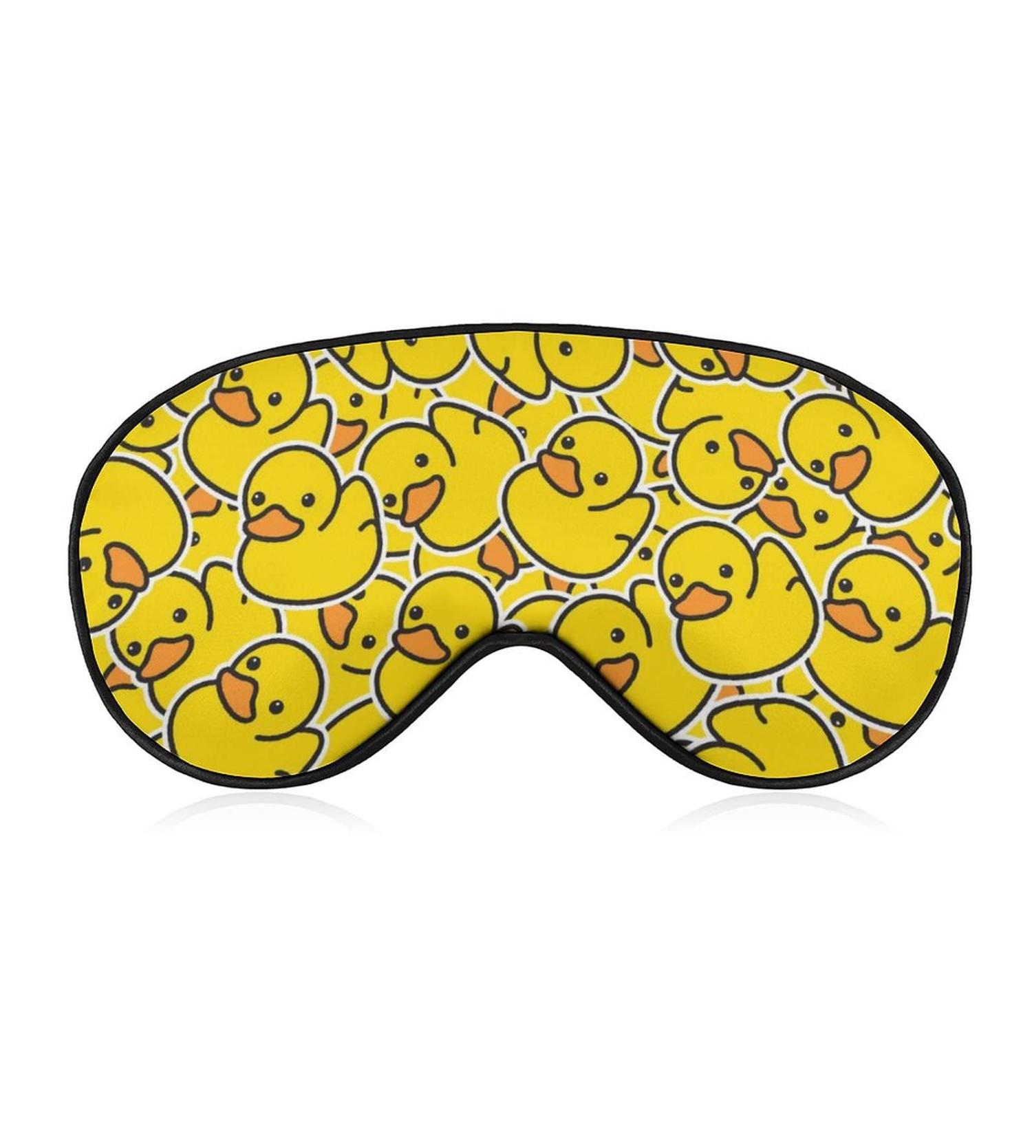 Yellow Rubber Duck Travel Sleep Mask - Adjustable Eye Mask for Sleeping and Travel - Cute and Comfortable - 1 Count - Buy Online on GoSupps.com