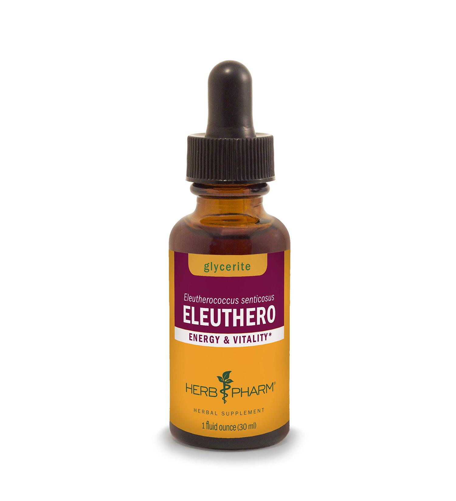 Herb Pharm Eleuthero Root Liquid Glycerite for Energy & Stamina - 1 Fl Oz - Buy Online on GoSupps.com