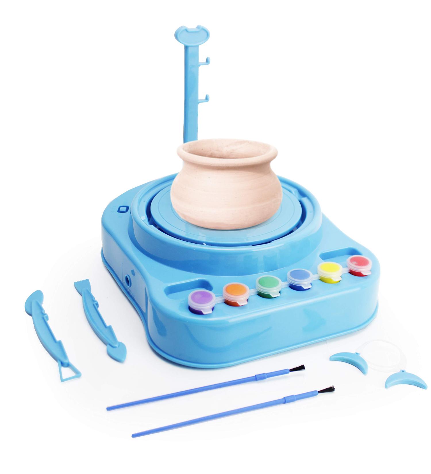 Boley Pottery Shop - Kids Pottery Wheel Air Dry Clay and Paint Kit - Buy Online on GoSupps.com
