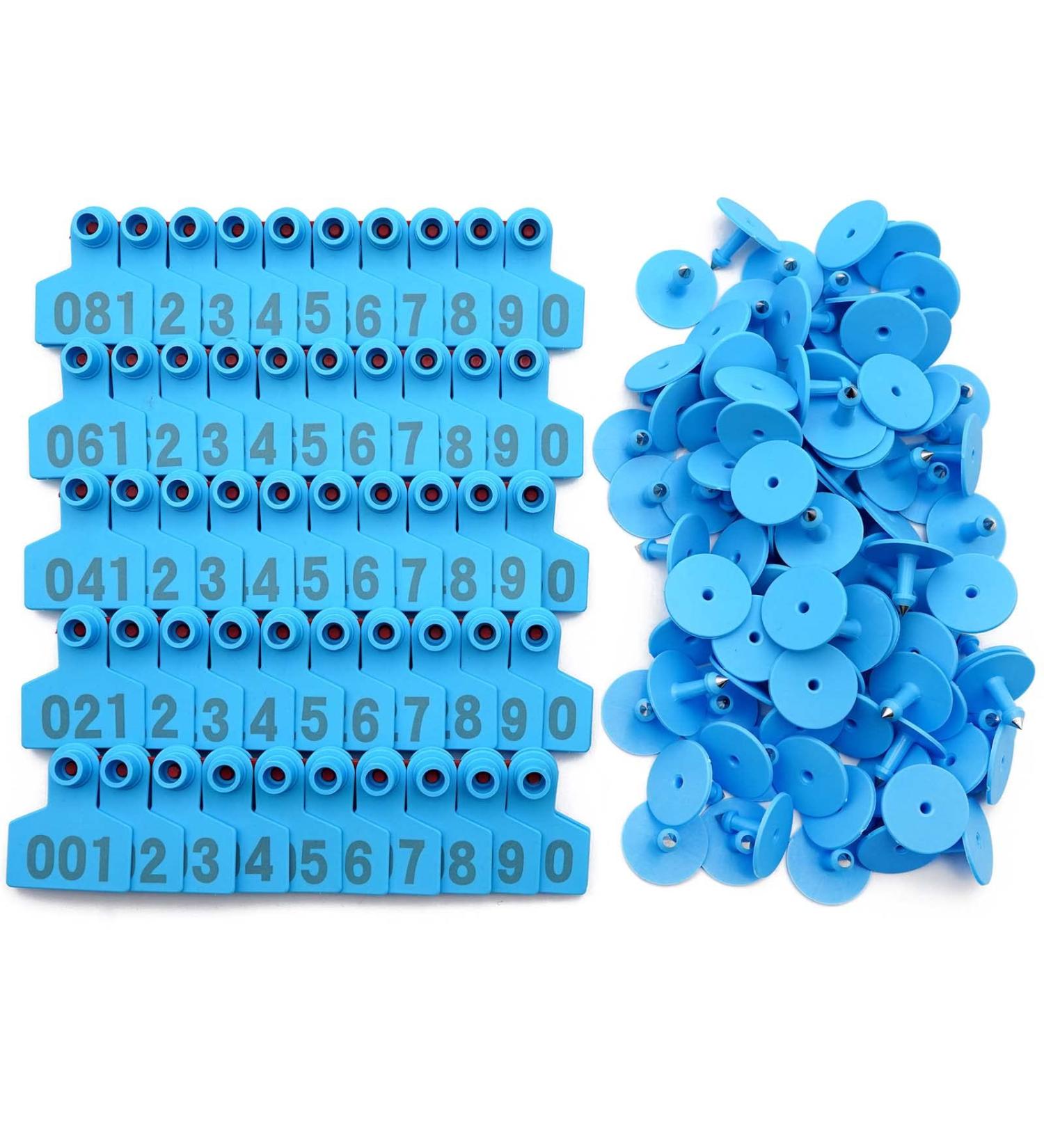 Buy M.Z.A Pig Ear Tags | Numbered Ear Tags for Pigs Hogs Sheep Cows & Goats - 001-100 Blue | International Shipping Available - Buy Online on GoSupps.com