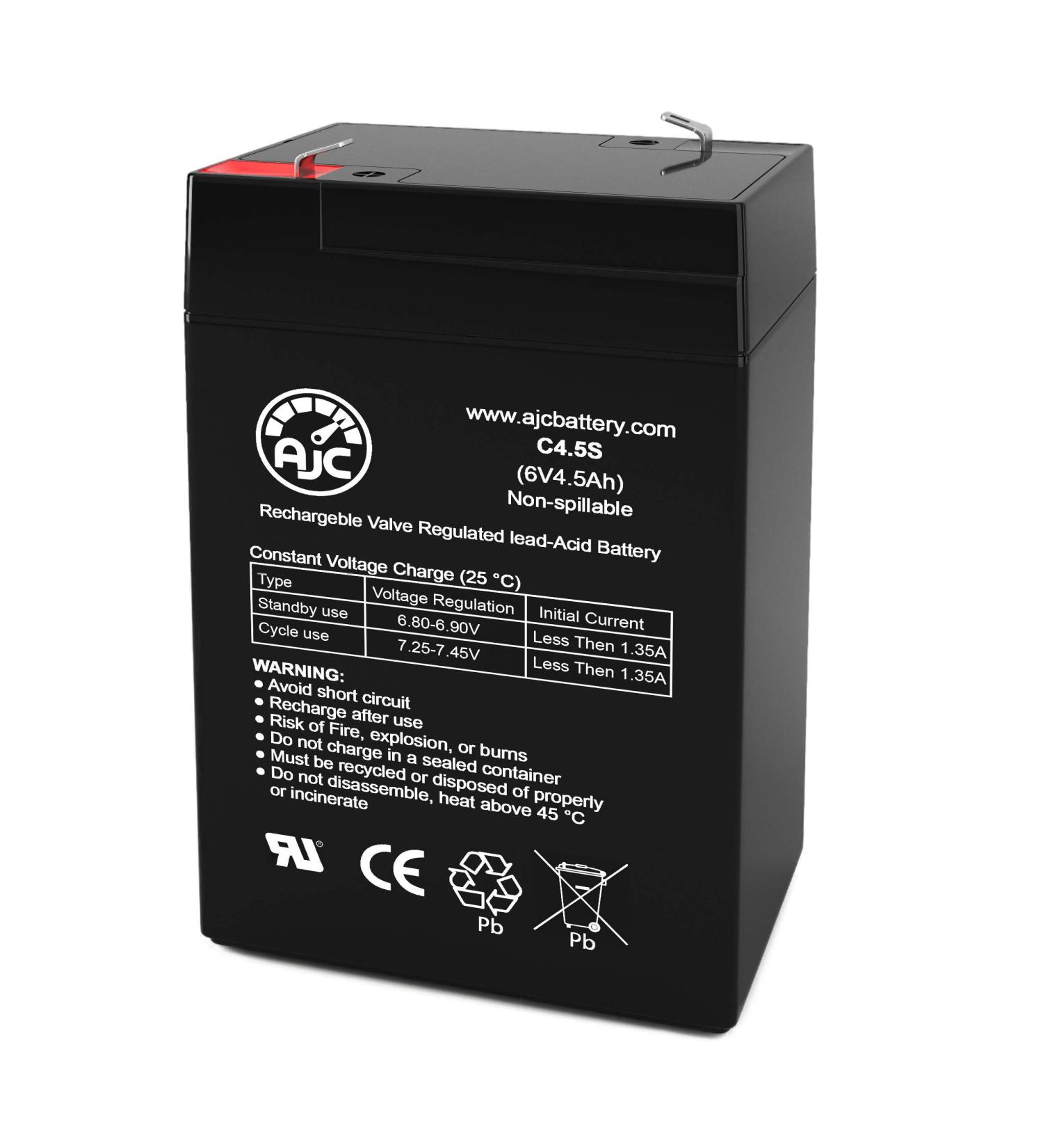 Buy AJC 6V 4.5Ah Battery for Hubbell 1200005 - Reliable Emergency Light Battery for Worldwide Shipping - Buy Online on GoSupps.com