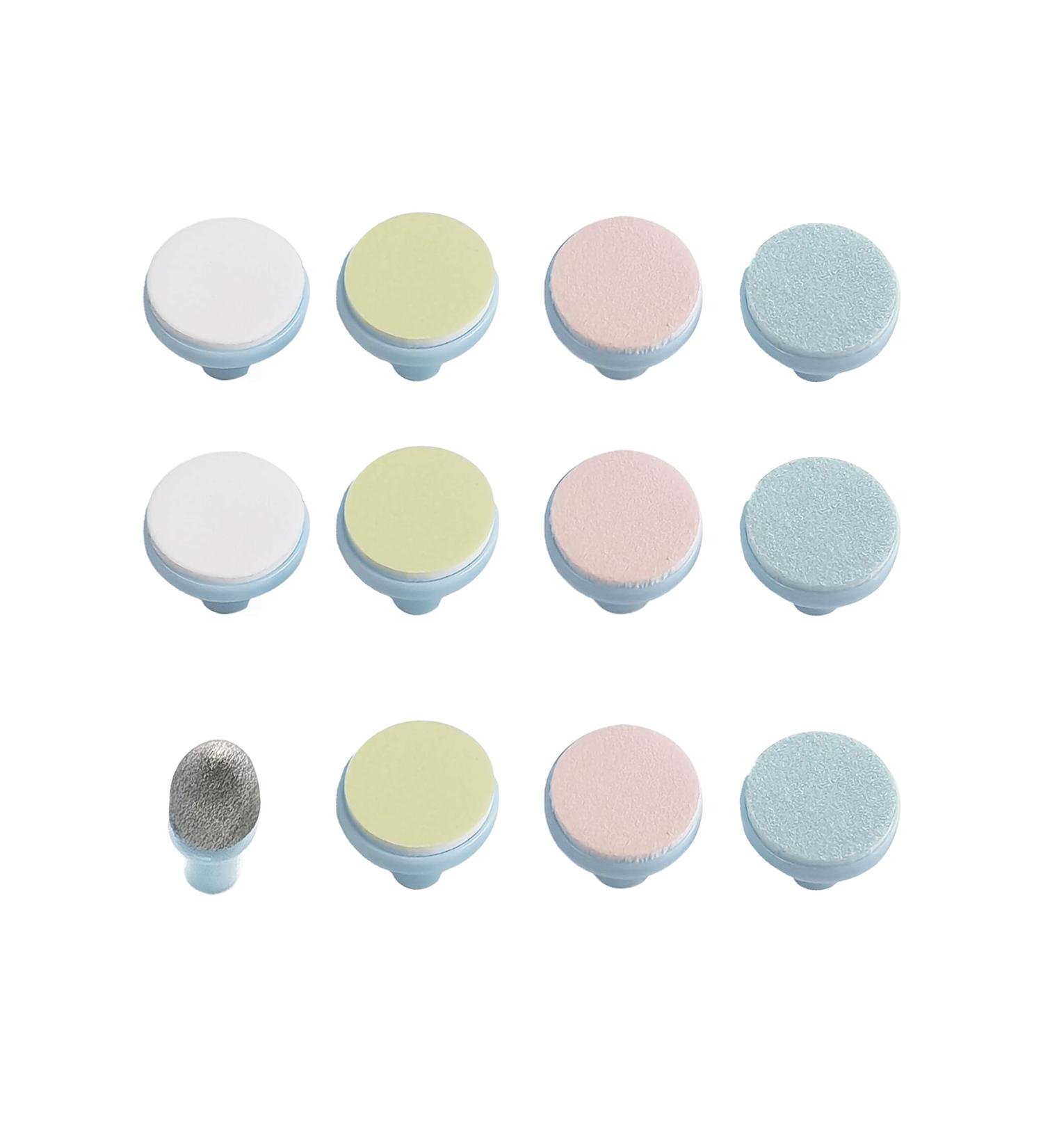 12 Pieces Baby Nail File Pads Nail Trimmer Replacement Pads Electric Baby Nail Grinding Heads for Standard Electric Kid Nail Trimmer Suits to Newborn Infant Toddler