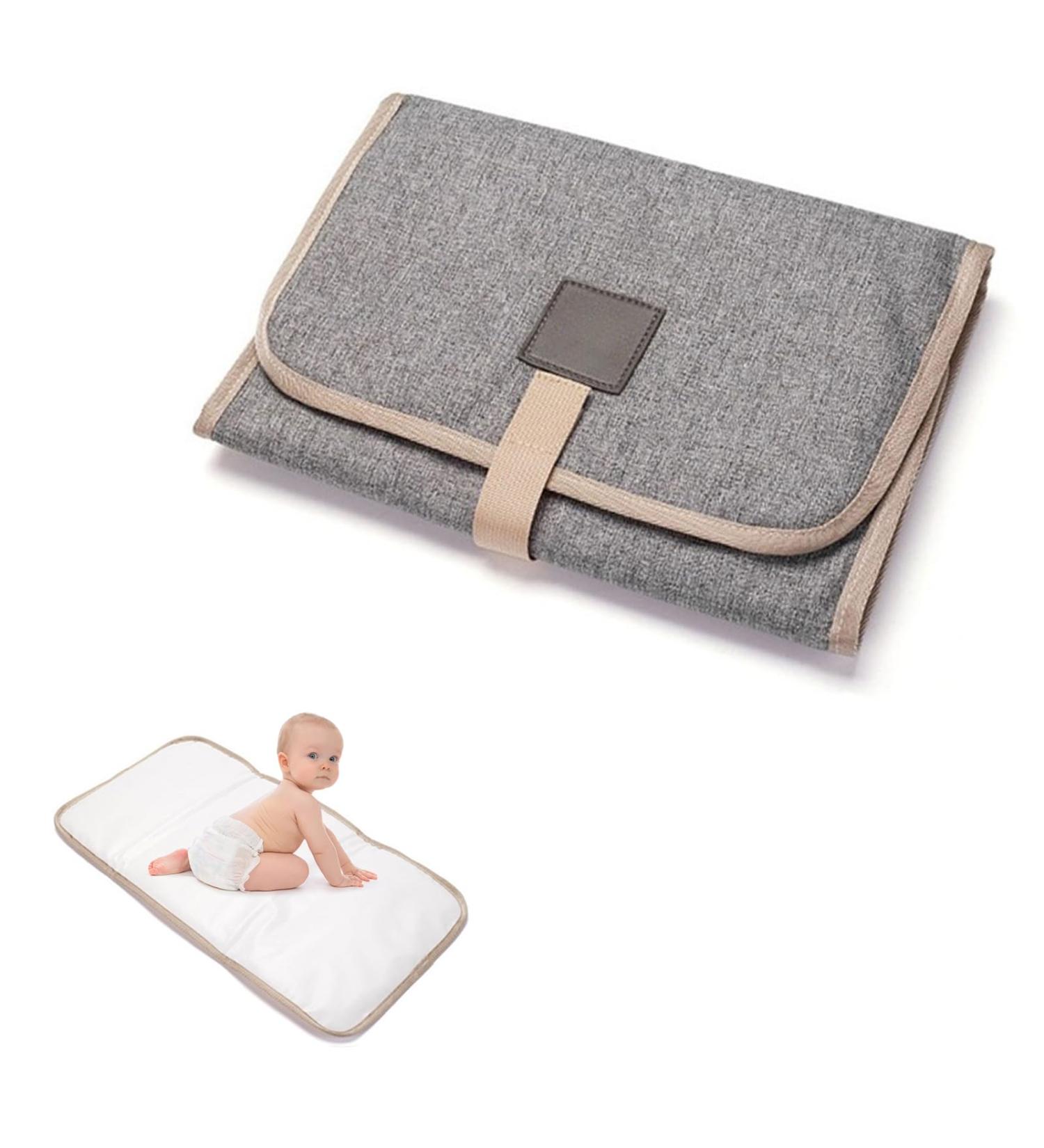 Portable Baby Wrap Pad - Breathable Washable Diaper Pad for Infants & Toddlers - Ideal On-the-Go Solution in Gray - Buy Online on GoSupps.com