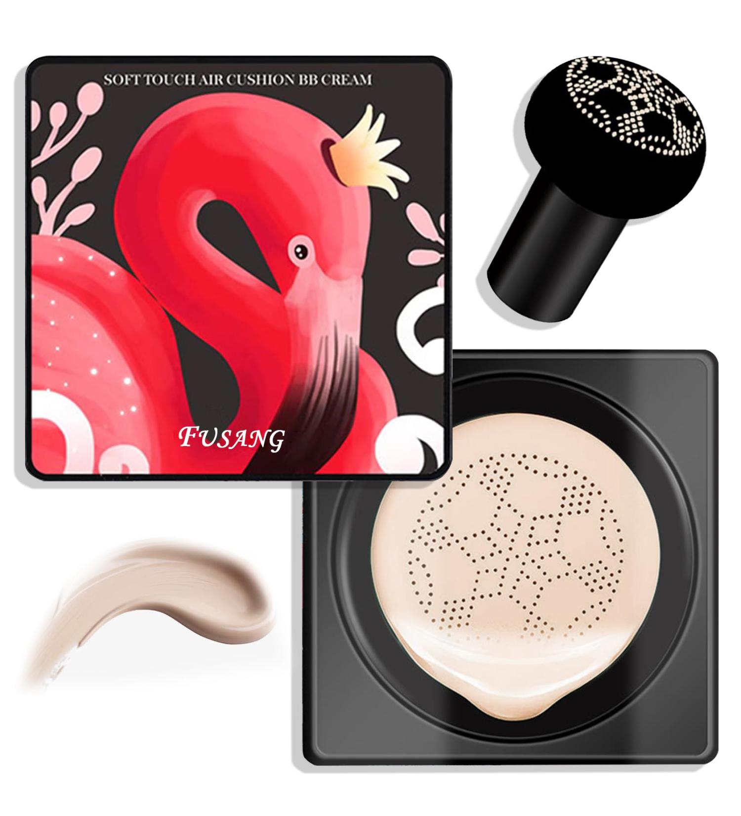 Mushroom Head Air Cushion CC Cream Foundation Moisturizing BB Cream Foundation Makeup Long Lasting CC Cream Liquid Foundation Matte Concealer Foundation Suitable for All Skin Types(Ivory) Ivory B - Buy Online on GoSupps.com