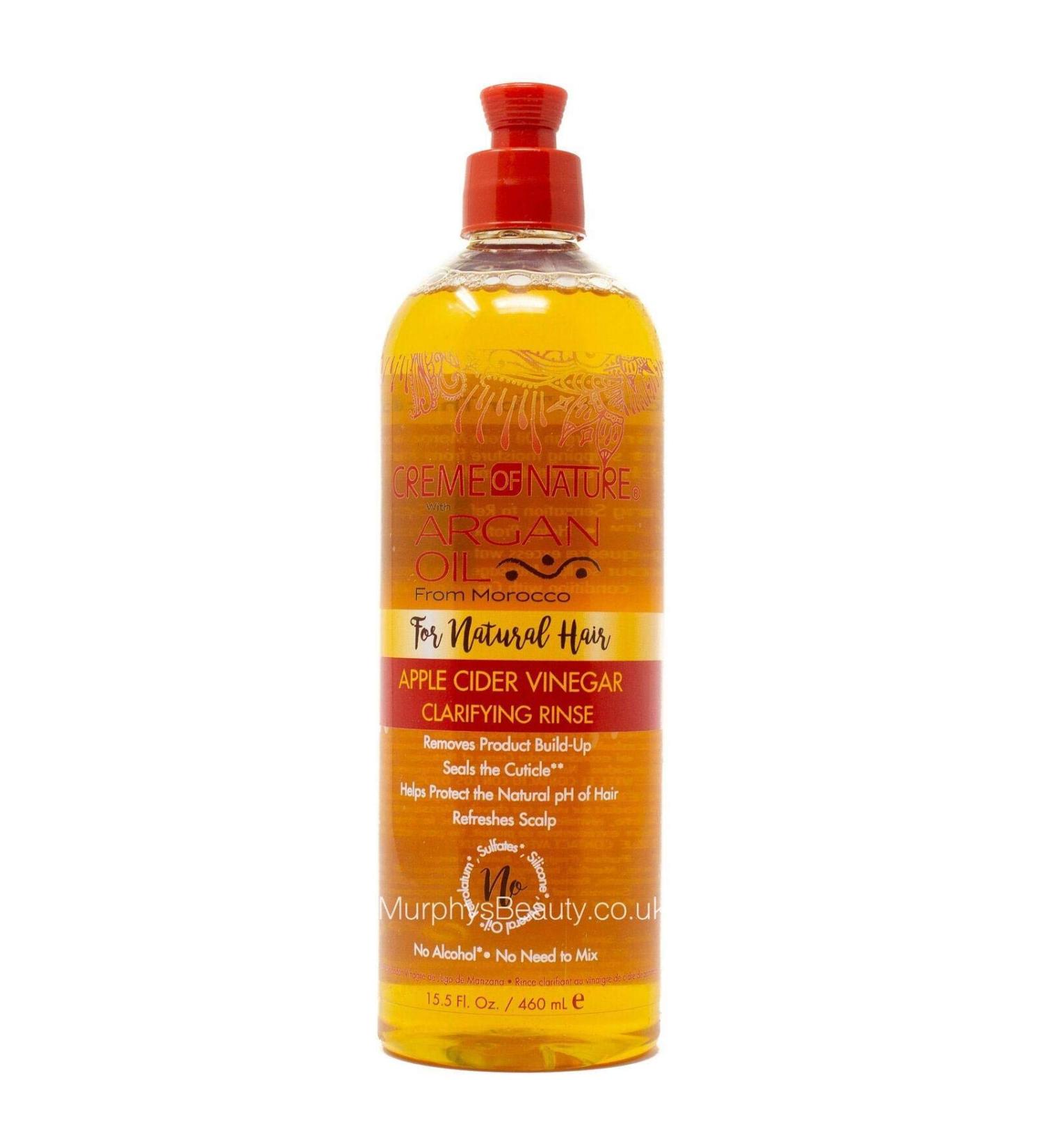 Rince-cr me Creme of Nature - vinaigre de cidre de pommes pour cheveux naturels