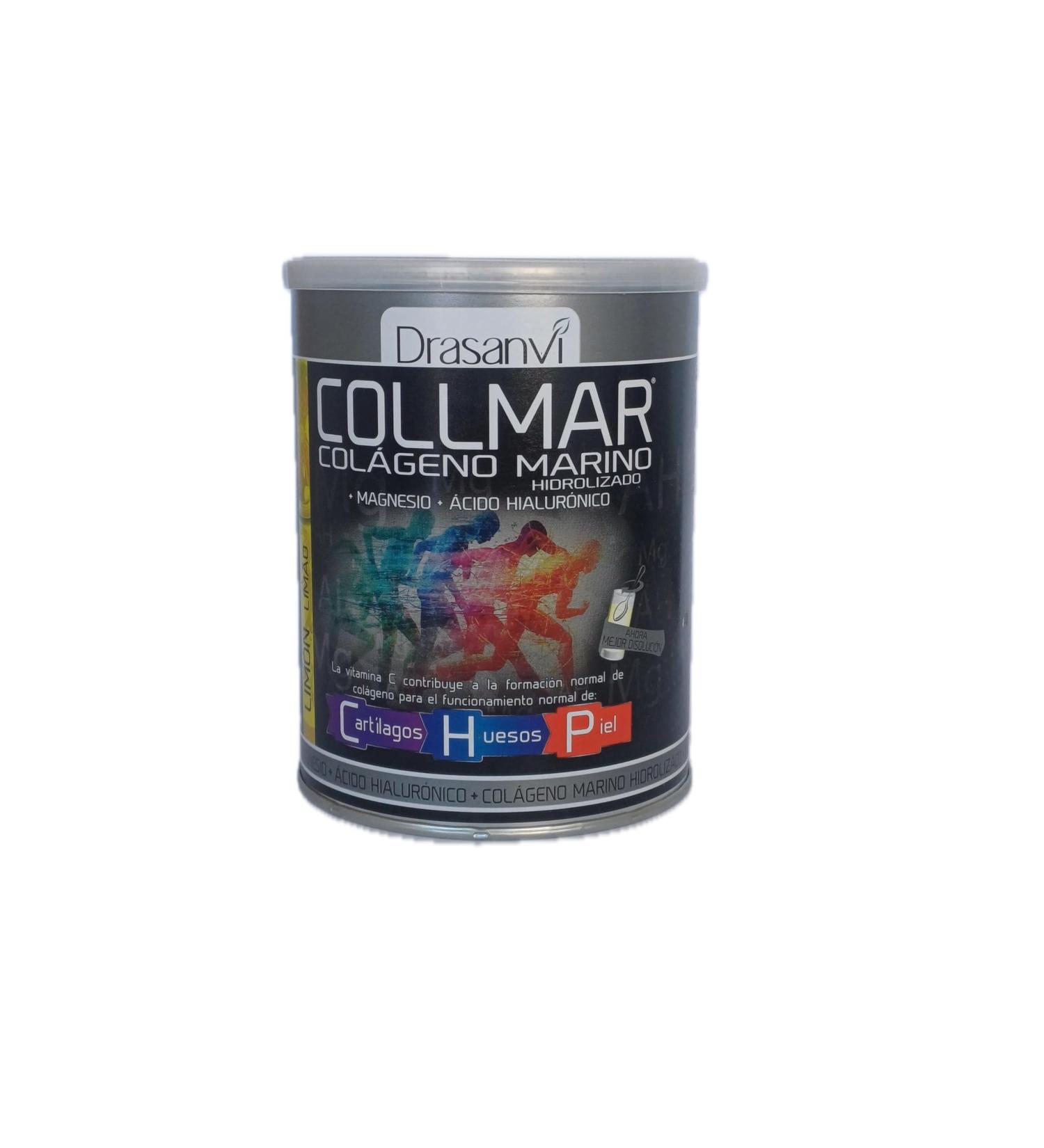  Drasanvi Collmar Hydrolyzed Marine Collagen with Magnesium and Hyaluronic Acid for Cartilage Bones and Skin 300g Lemon Flavor - Buy Online on GoSupps.com