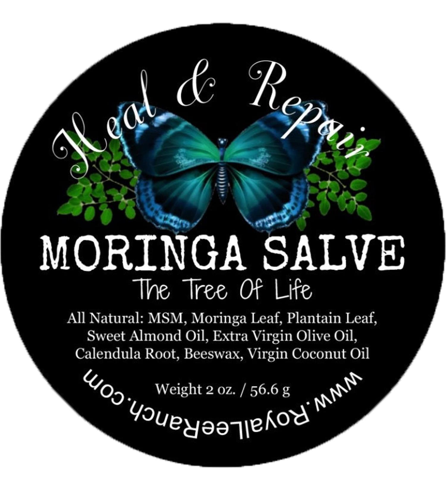 Royal Lee Ranch Moringa Salve - All-Natural Moisturizing Skin Care for All Skin Types, Fragrance-Free, Ideal for the Whole Family - Buy Online on GoSupps.com