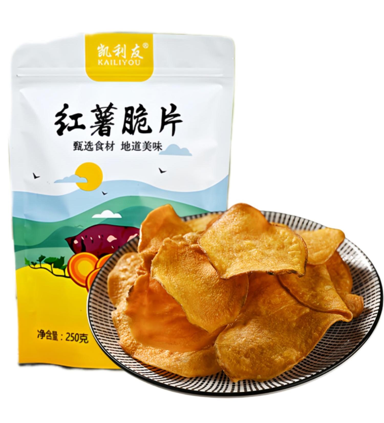 Chips De Patates Douces | Sain Et Non Frit | Collations Croquantes | Satisfaites Votre App tit 250g - Buy Online on GoSupps.com