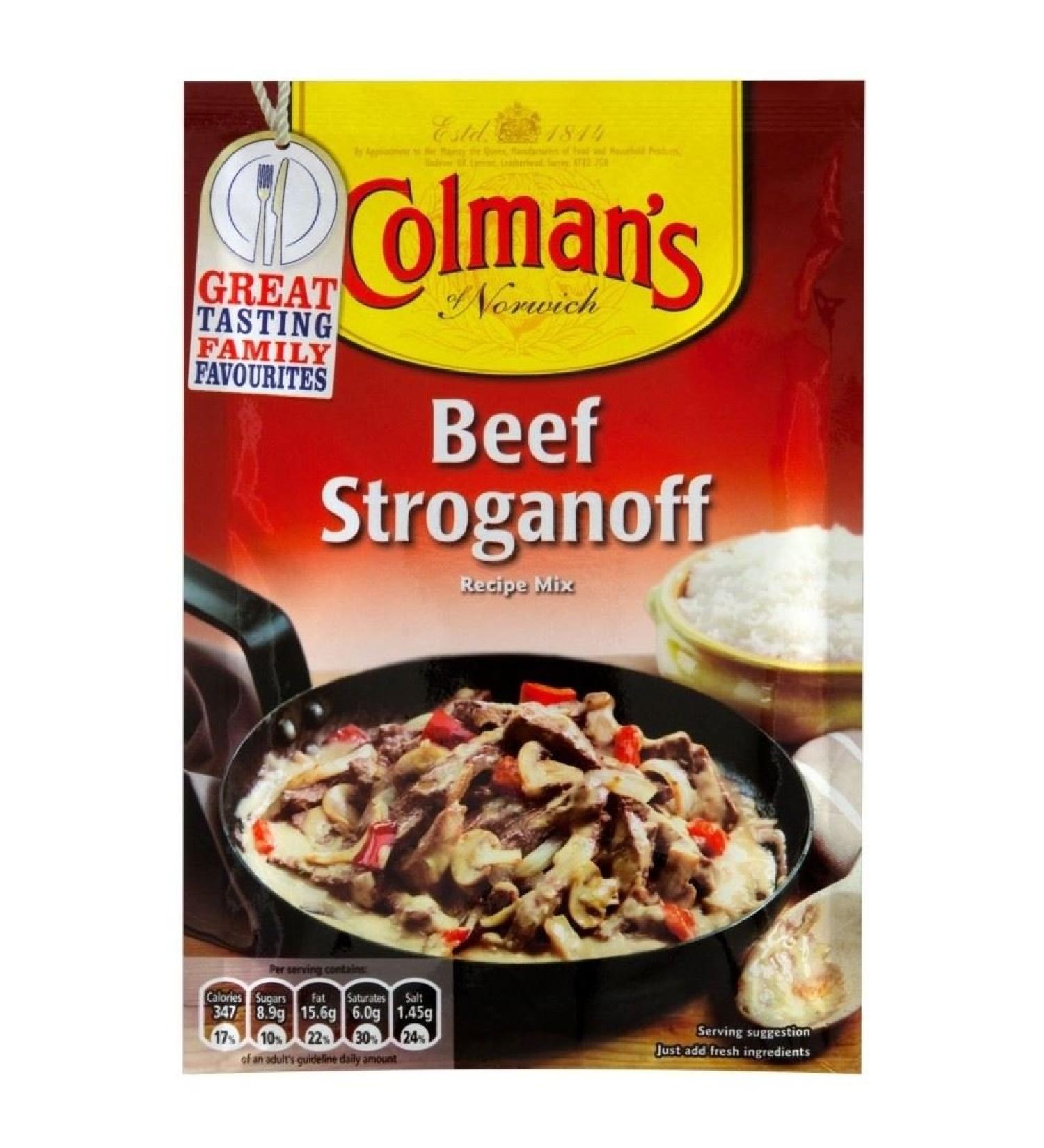 Colman's Beef Stroganoff Colman Mix Sauce (39g) - Pack of 6