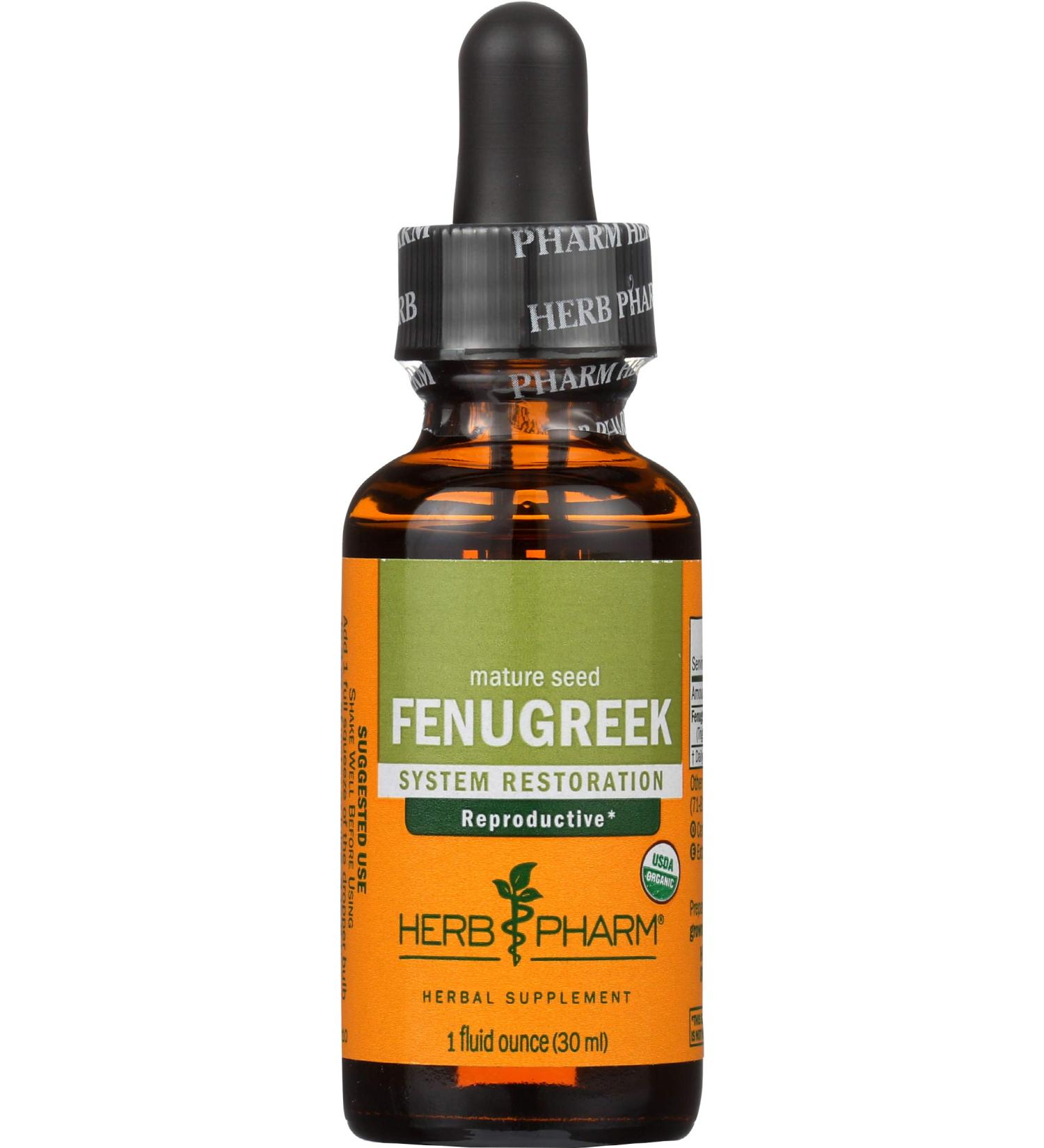 Herb Pharm Fenugreek Extract 1 fl oz (30 ml) - Natural Herbal Supplement - Buy Online on GoSupps.com