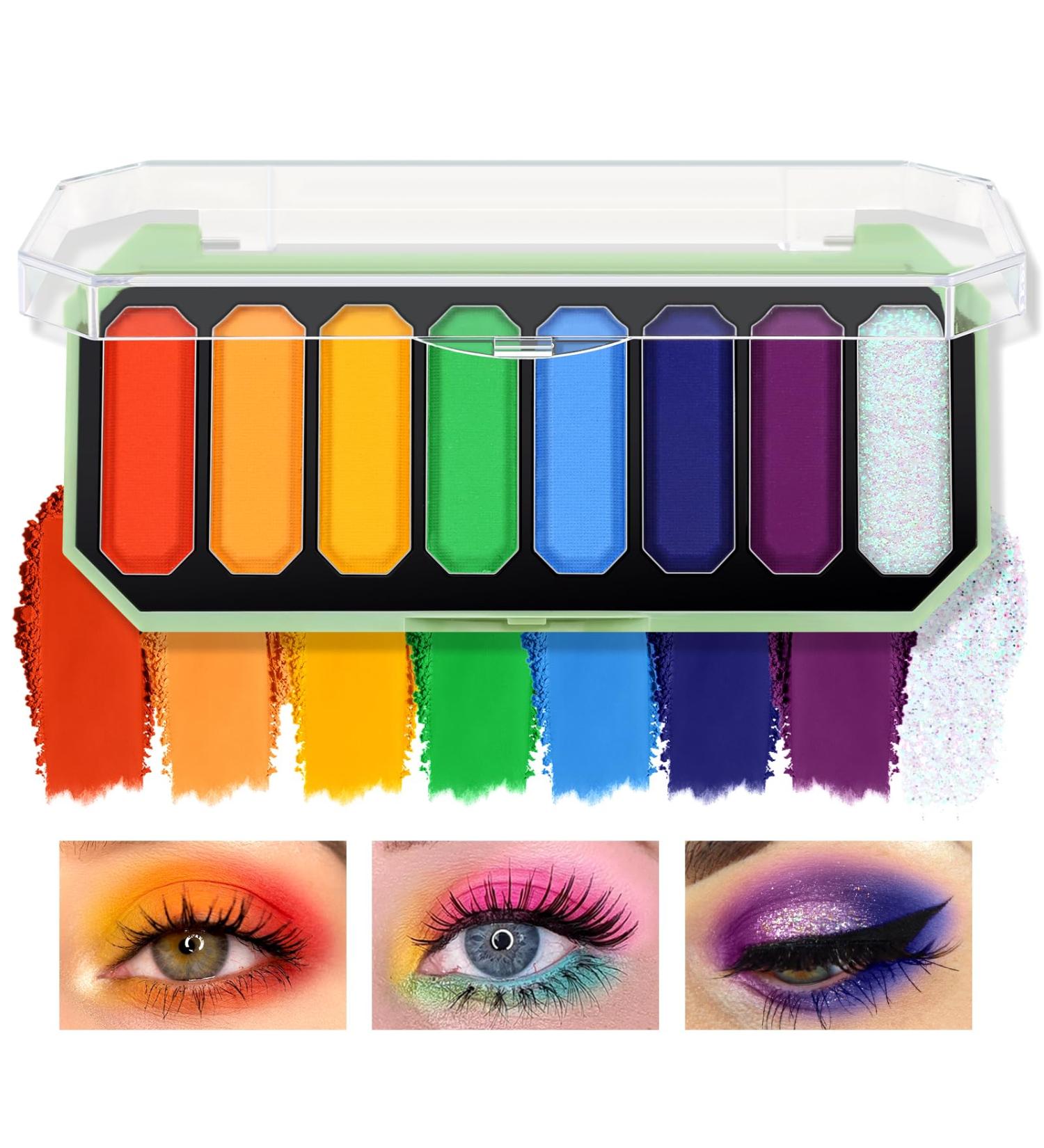 Boobeen Colorful Eyeshadow Palette - 8 Highly Pigmented Colors for Daily & Smokey Looks | Shimmer & Matte Travel Makeup - Buy Online on GoSupps.com