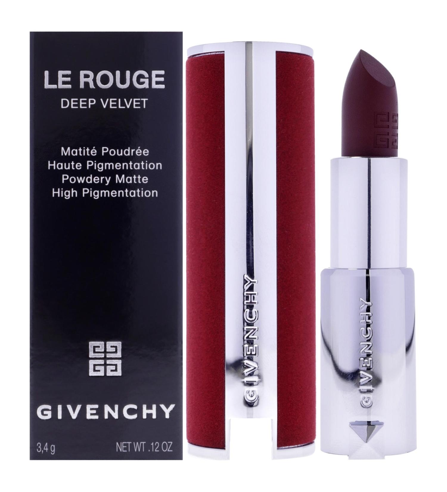 Givenchy Le Rouge Deep Velvet Matte Lipstick N38 Grenat Fume - Luxury Lip Color for Women - 0.11 oz - International Shipping Available - Buy Online on GoSupps.com