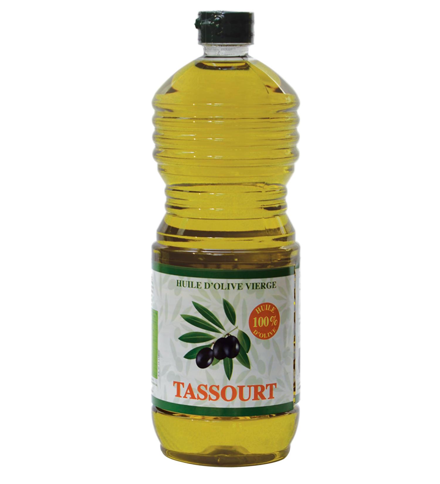 Tassourt Olive Oil 1L - Extra Virgin 100% Natural Cold Pressed Ideal for Salads and Mediterranean Dishes Authentic Taste - Buy Online on GoSupps.com