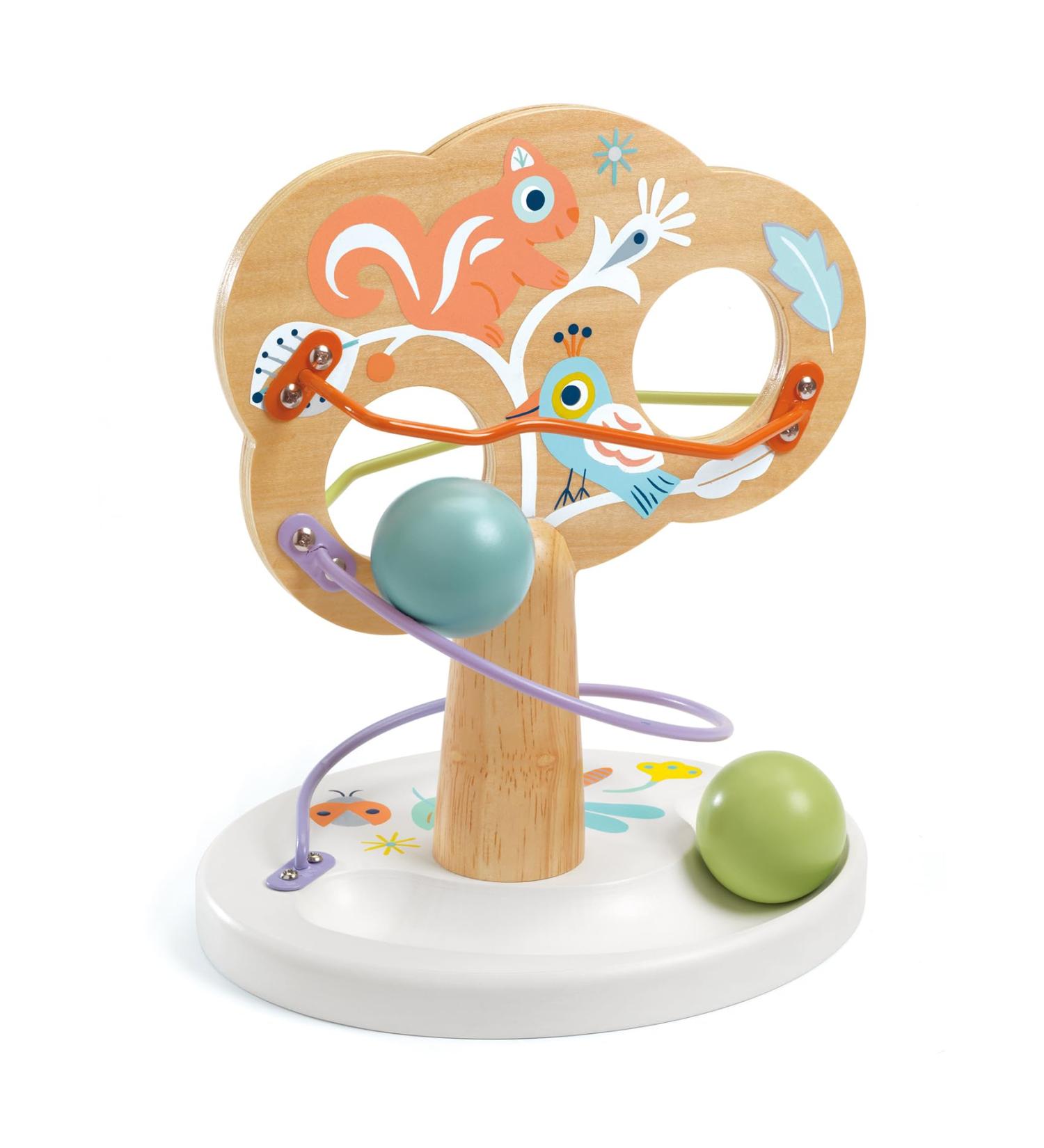 DJECO Baby White BabyTree Animals Teething Rings - Safe & Fun Teething Relief for Infant | International Shipping Available - Buy Online on GoSupps.com