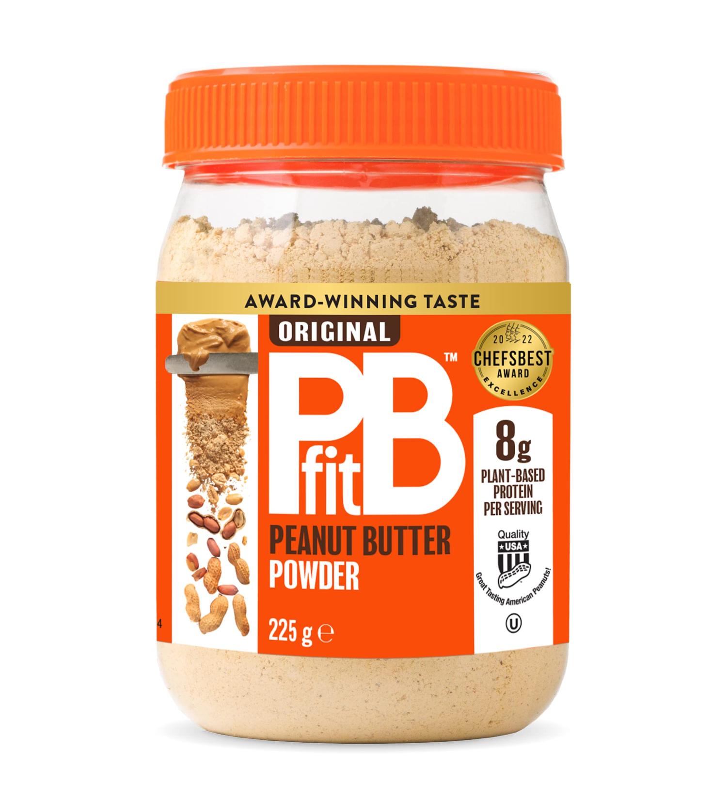 PBfit Peanut Butter Powder - High Protein Gluten Free Nut Butter Spread - 225g - Buy Online on GoSupps.com