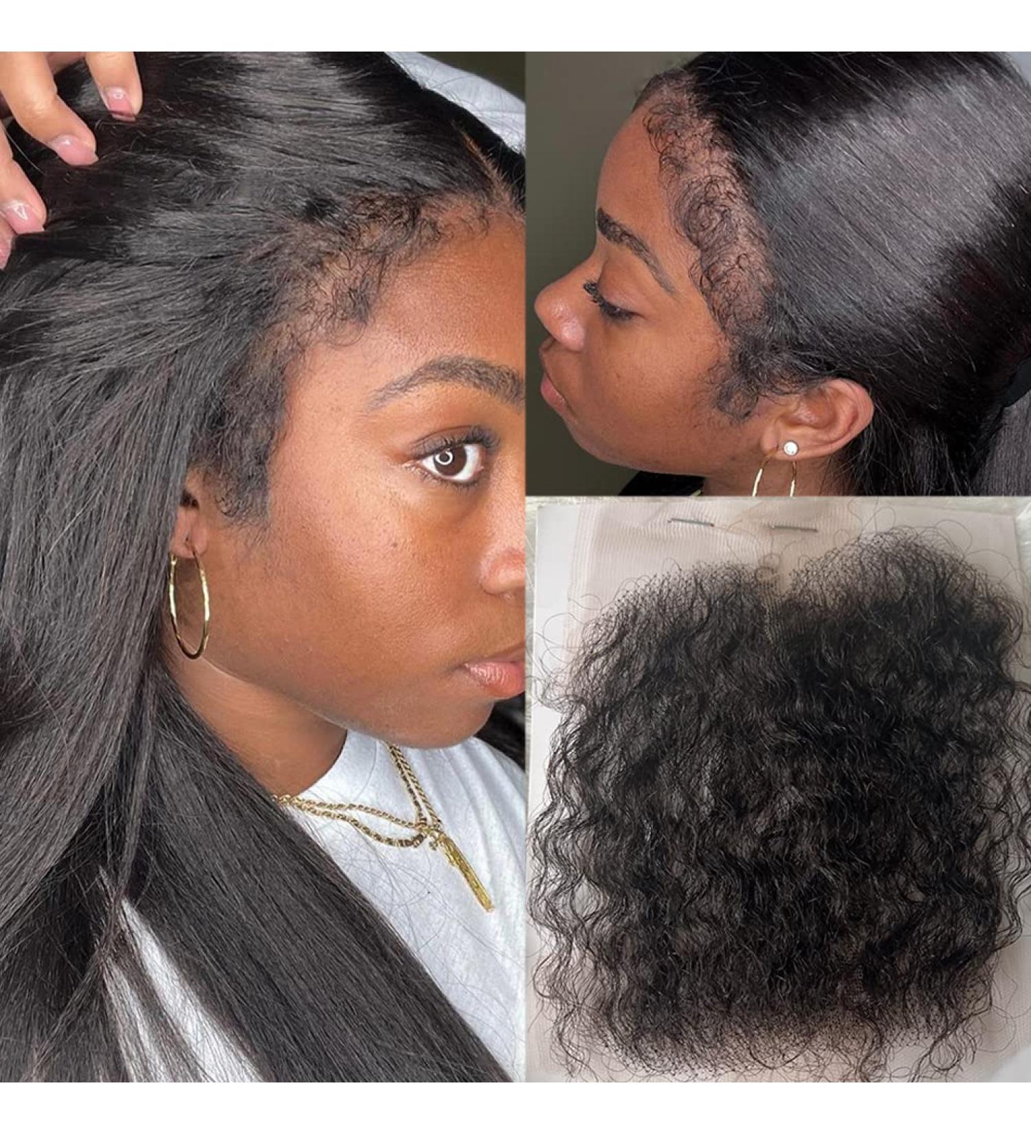 HD Swiss Lace Baby Hair Stripes - Brazilian Virgin Human Hair - Curly Edge Pieces - 4PCS - Buy Online on GoSupps.com