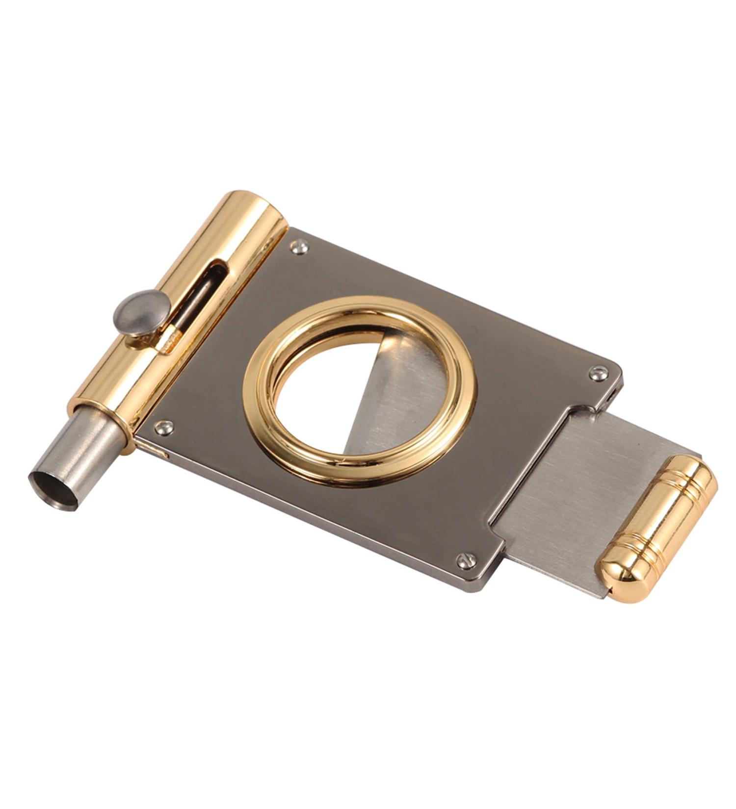 Portable Cigar Cutter Guillotine Built-in Cigar Punch Sharp Blade Premium Stainless Steel Cigars Accessories Tool Gift for Men - Buy Online on GoSupps.com