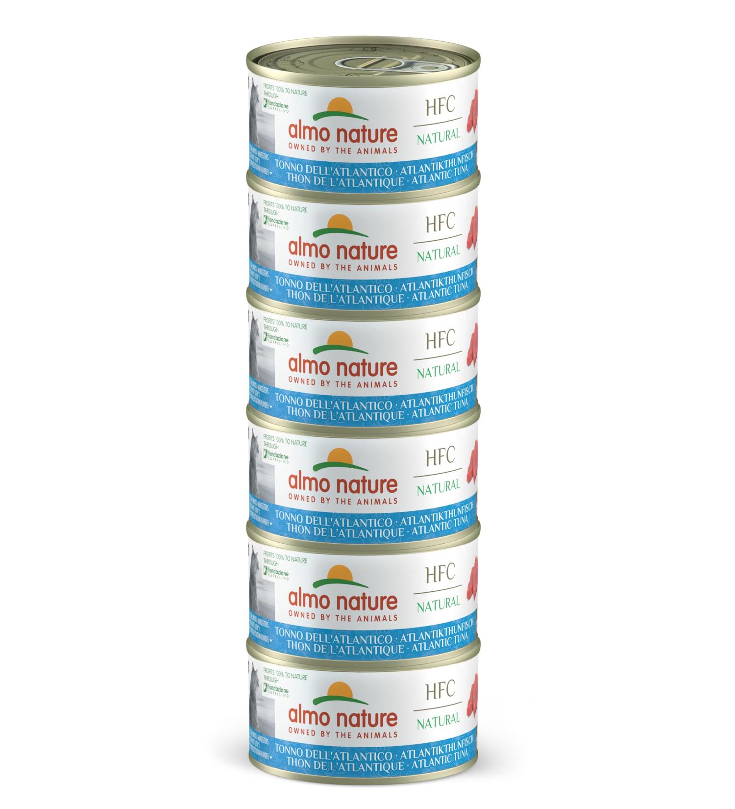 Almo Nature HFC Natural Megapack Wet Food for Cats - Atlantic Tuna - (6 cans of 70 g) - Buy Online on GoSupps.com