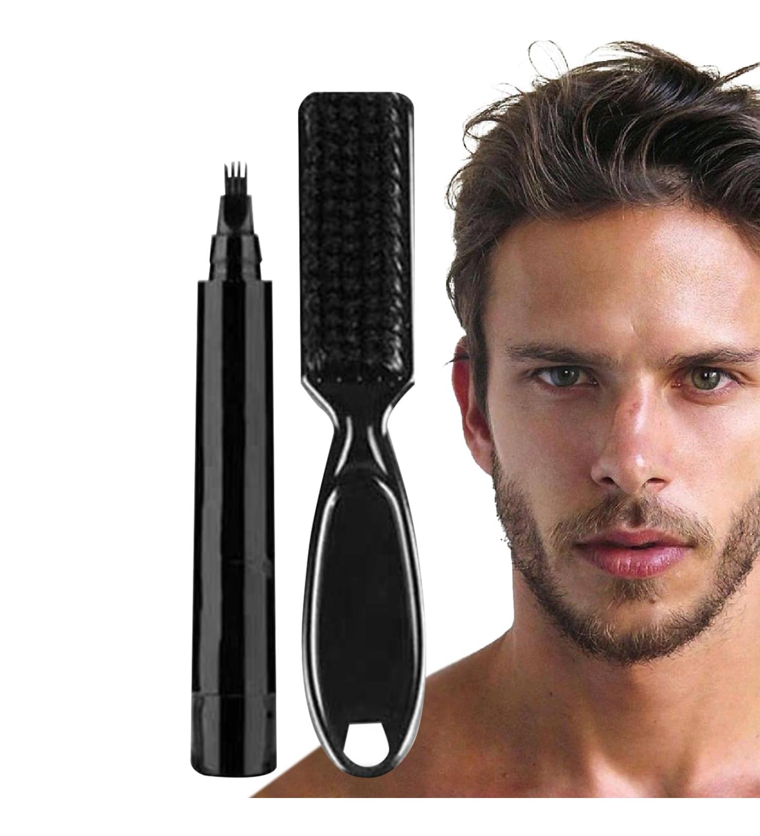 Beard Pen Waterproof Beard Filler | Beard Coloring for Men Beard Mascara for Beard and Eyebrows Beard Makeup - Buy Online on GoSupps.com