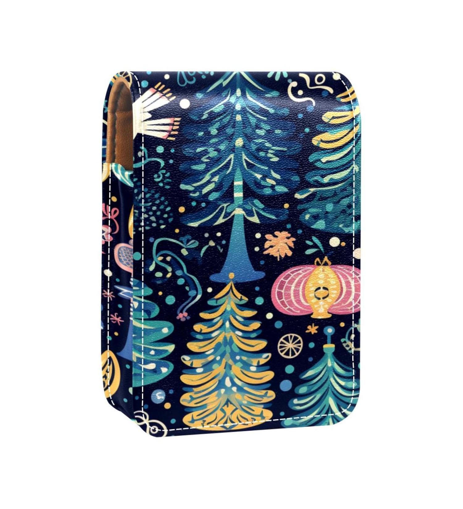 Travel Lipstick Organizer Case | Portable Makeup Bag with Mirror | Candy Cartoon Design | International Shipping Available - Buy Online on GoSupps.com