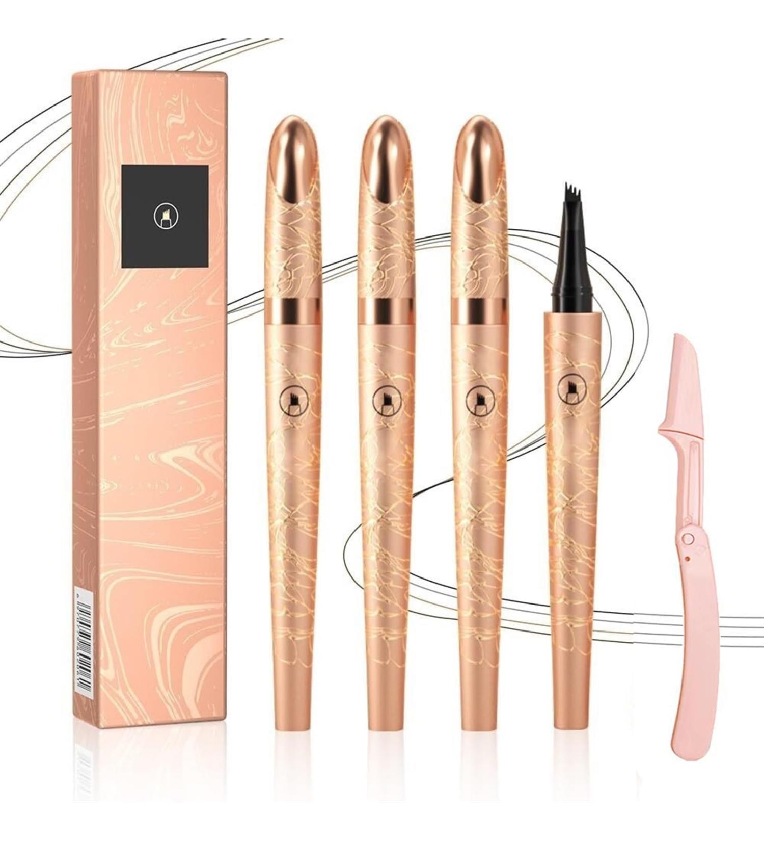 Magic Eyebrow Pencil with Eyebrow Razor 3D Lasting Waterproof Microblading Eyebrow Pencil Contouring Pen 4 Tipped Precise Brow Pen Natural Fine Stroke Microblading Eyebrow Pencil (Color : Colorful) - Buy Online on GoSupps.com