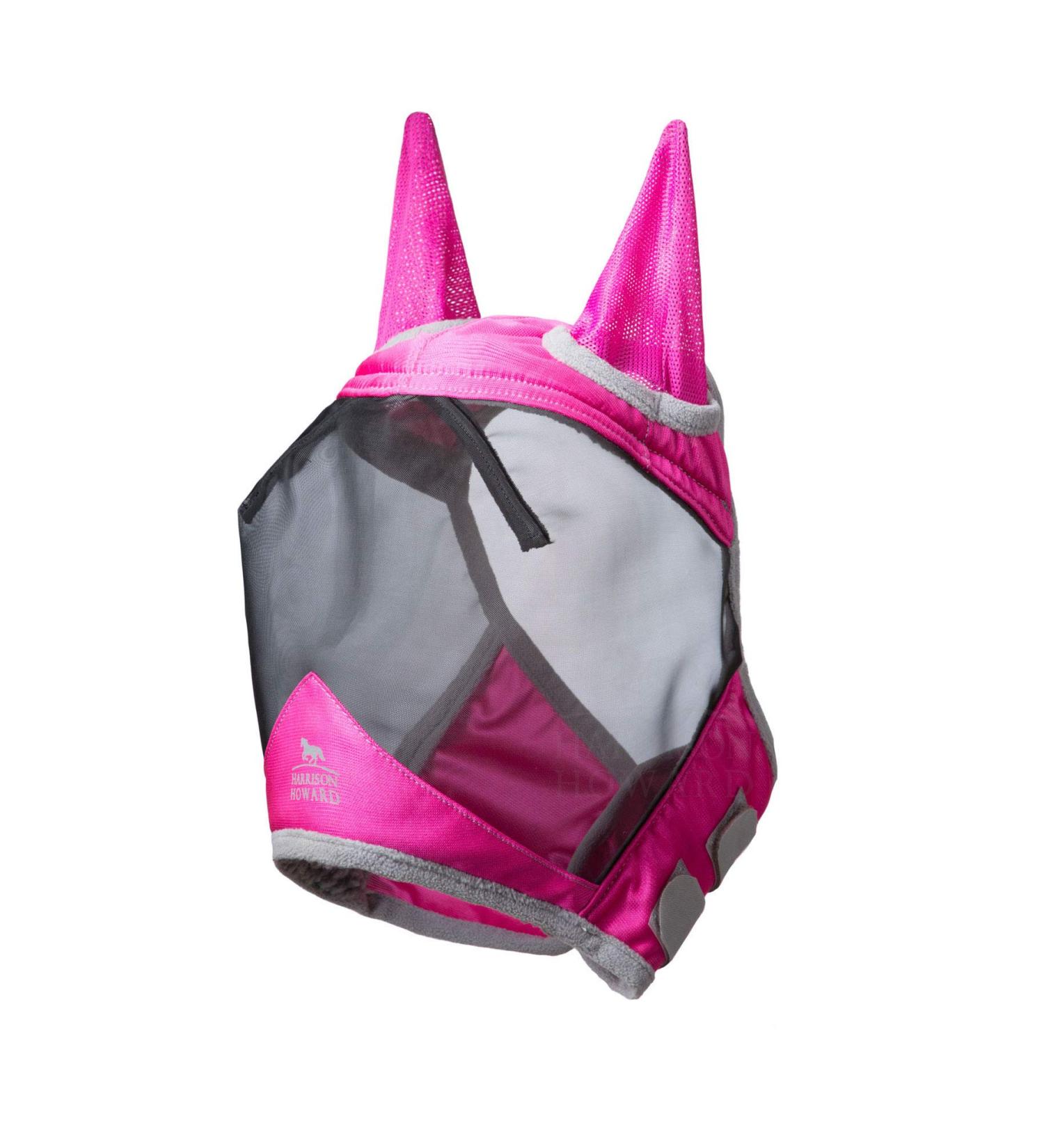 Buy Harrison Howard CareMaster Pro Luminous Horse Fly Mask - UV Protection & Ear Protection Pink Coldblood (XL) - International Shipping Available - Buy Online on GoSupps.com