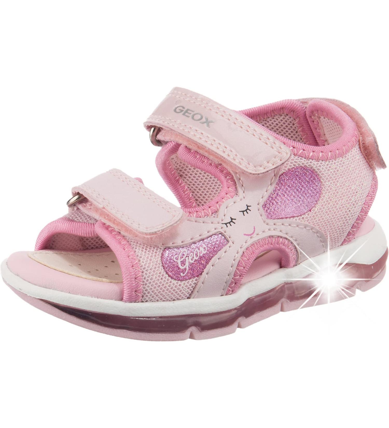 Geox Baby Girl's Pink Sandal - Size 9 UK | Breathable and Comfortable - Buy Online on GoSupps.com