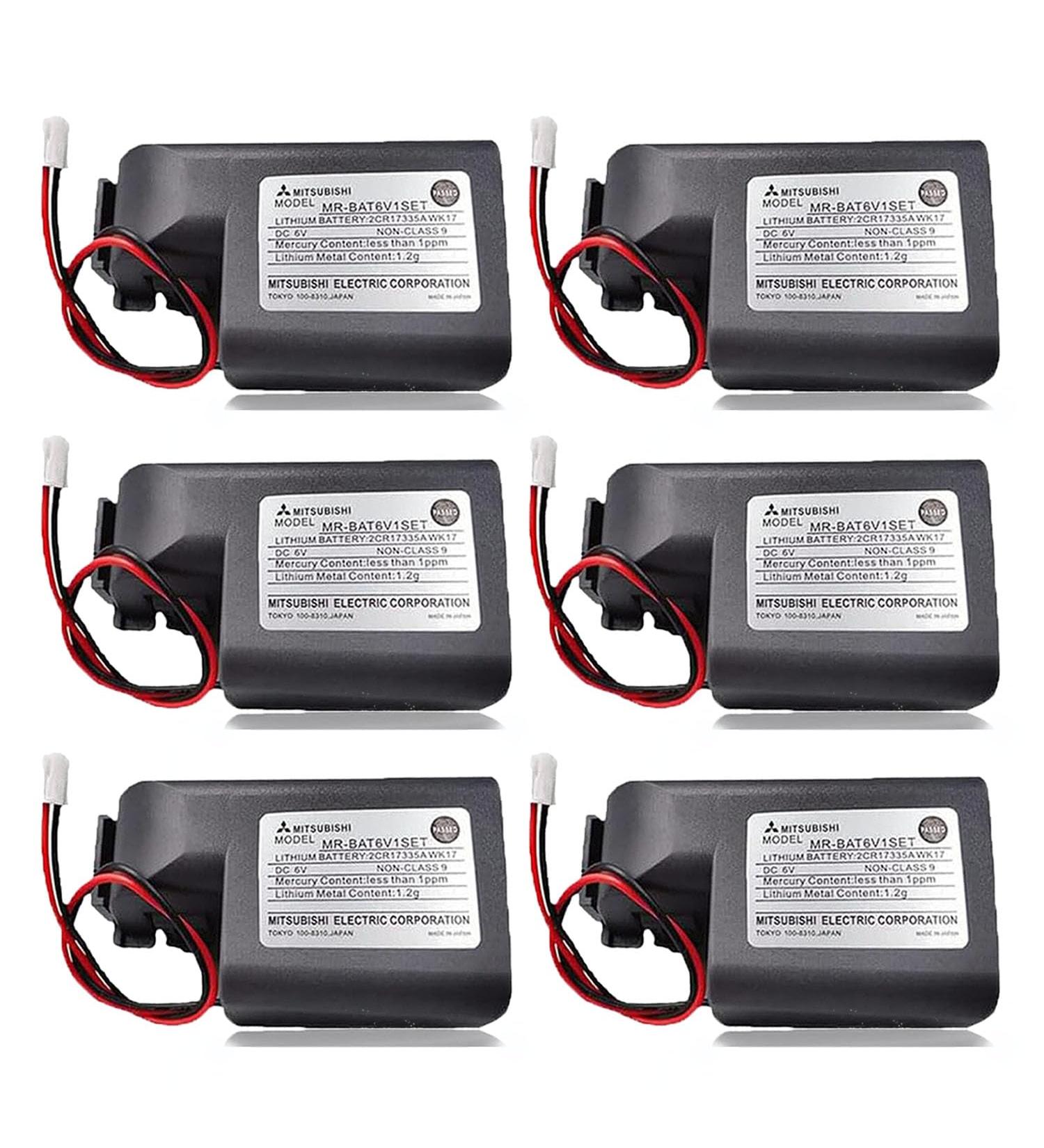 6 Pack 6V MR-BAT6V1SET 2CR17335A WK17 Battery for M80 Driver J4 Servo System - 1800mAh with White Plug | International Shipping Available - Buy Online on GoSupps.com