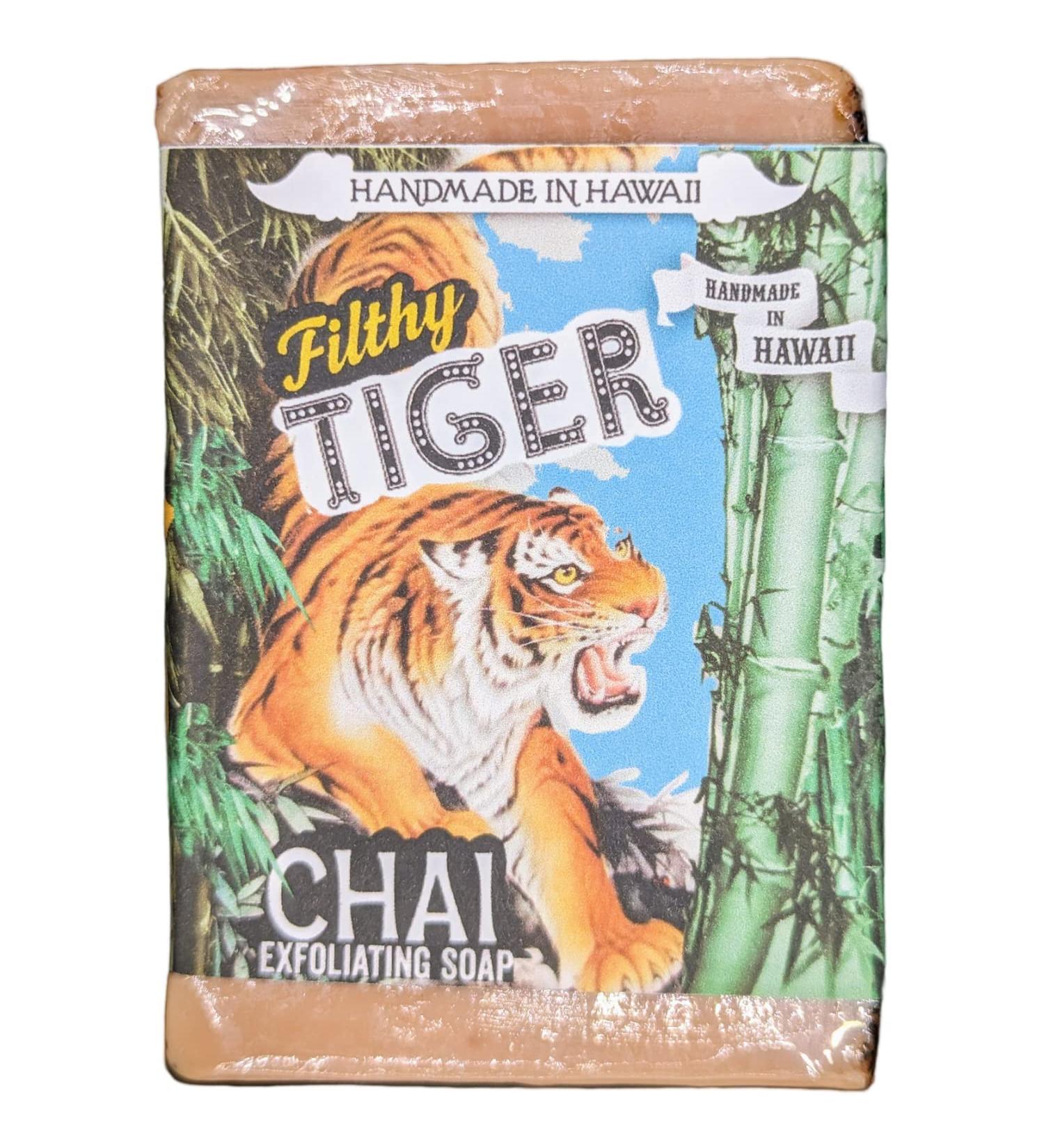 Tiger Chai Exfoliating All Natural Soap Bar - Nourish Your Skin with Beige Luxury | Shop Internationally Today - Buy Online on GoSupps.com