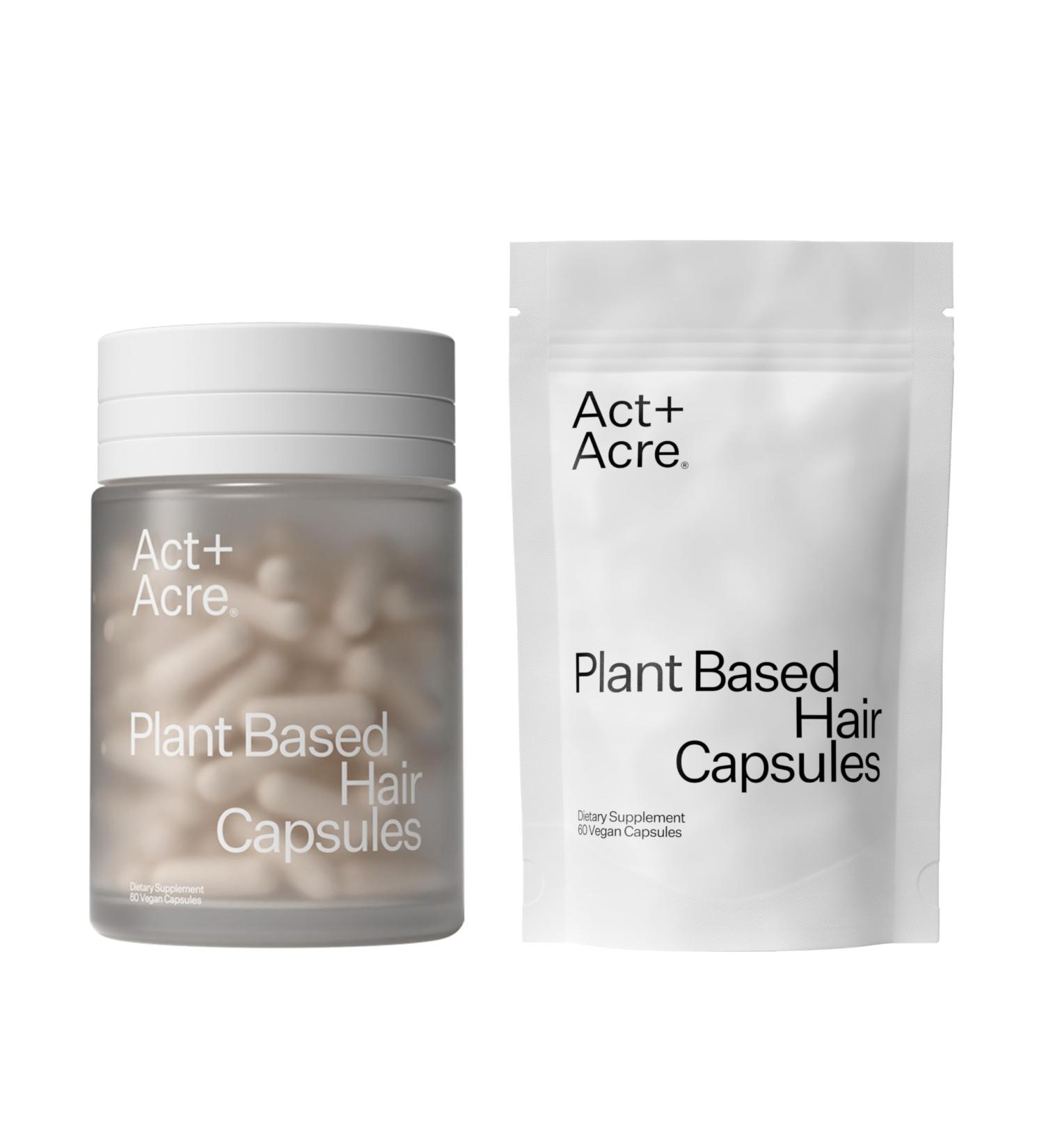 ACT+ ACRE Thick + Full Hair Capsules | Supplement for Thicker Fuller Looking Hair | Bamboo Horsetail Biotin Vitamin C | Strengthens Roots Vegan Gluten-Free Mint Essenced | 60ct - Buy Online on GoSupps.com