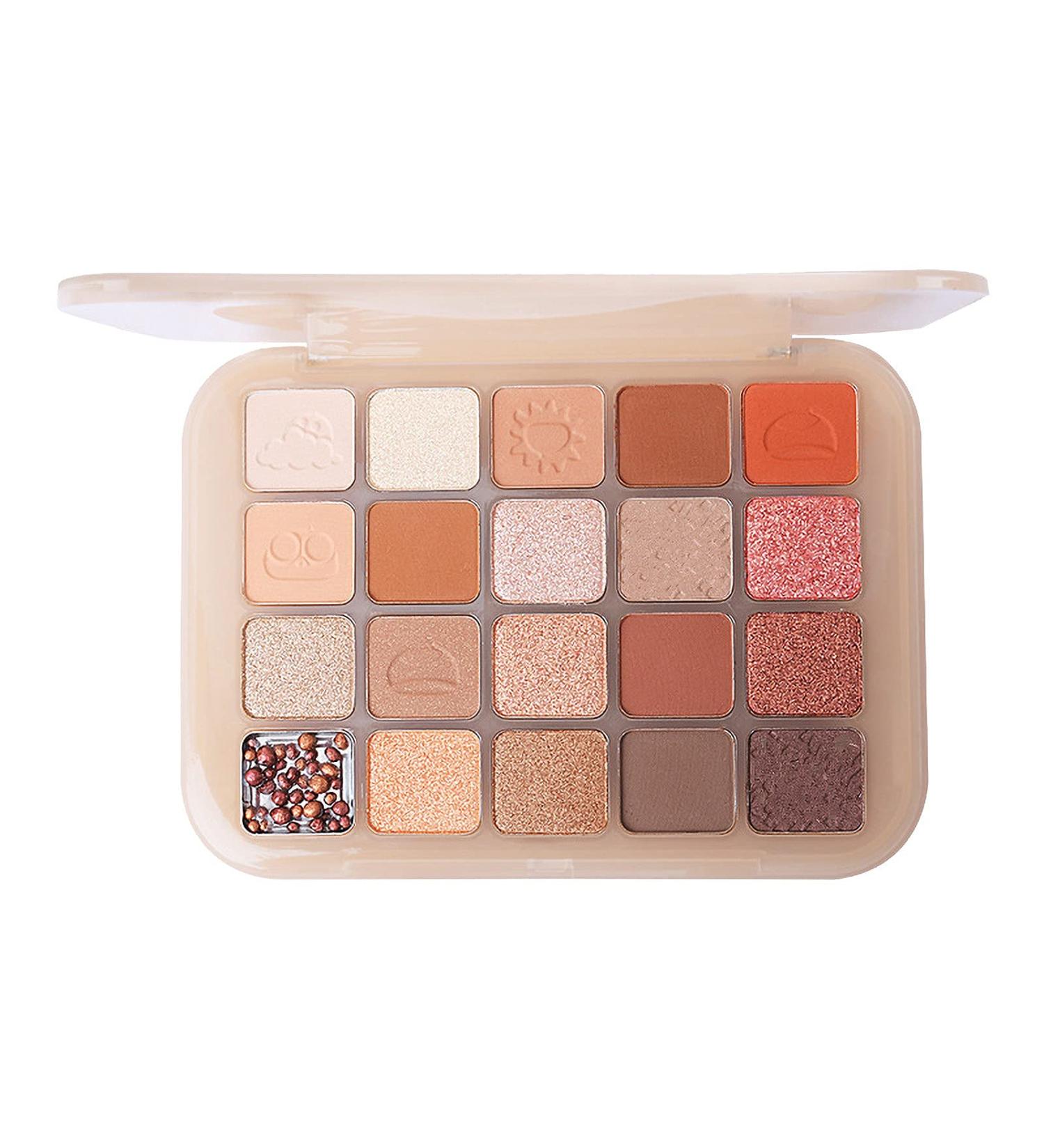 Pro Makeup Ultimate Eyeshadow Palette - 20 Earth Tone Colors for Beginners & Makeup Lovers - Chestnut & Pomegranate Shades - Buy Online on GoSupps.com
