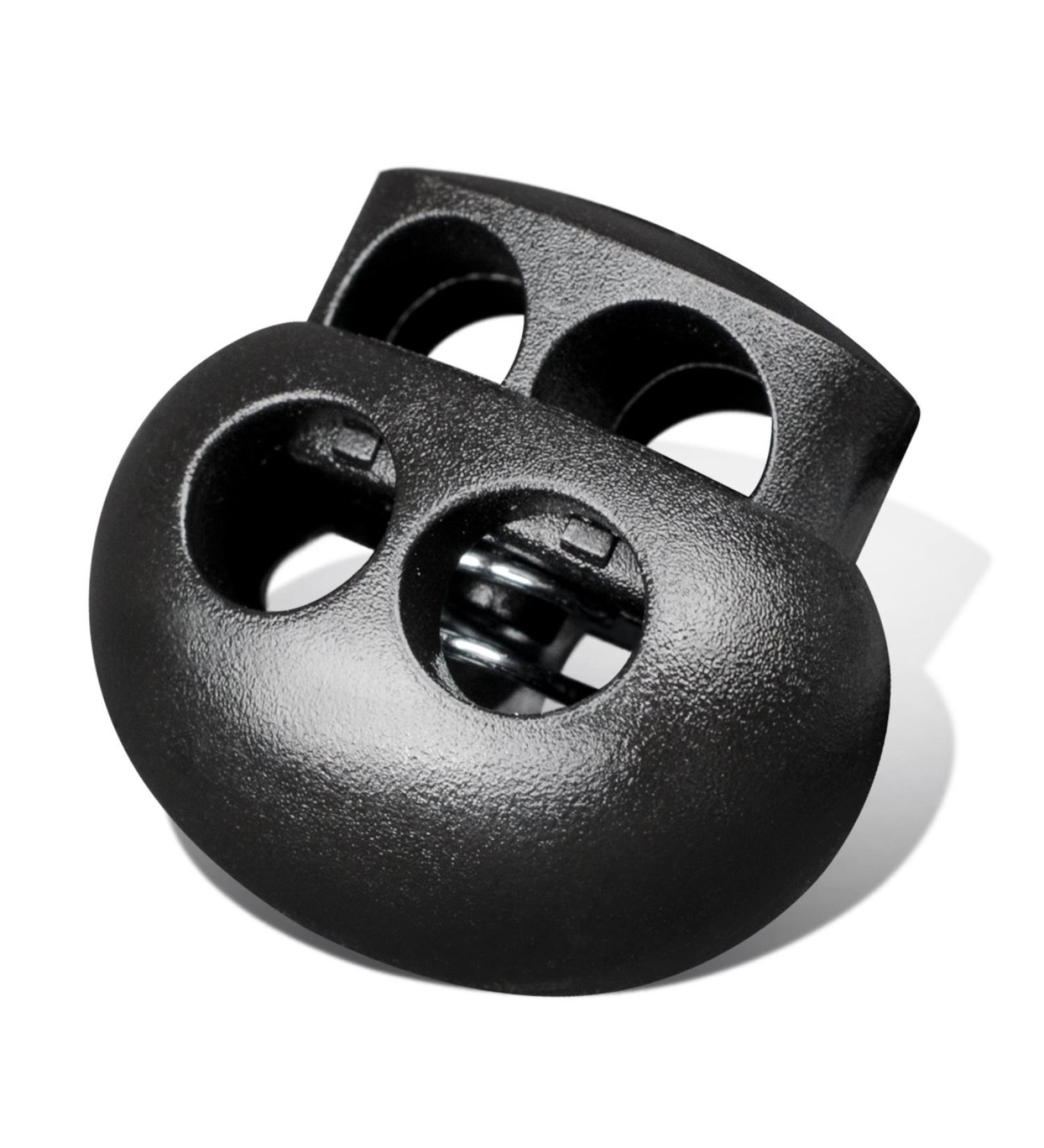 DYZD Plastic Cord Lock End Toggle Double Hole Spring Stopper Fastener Slider - Black 10 PCS - Buy Online on GoSupps.com