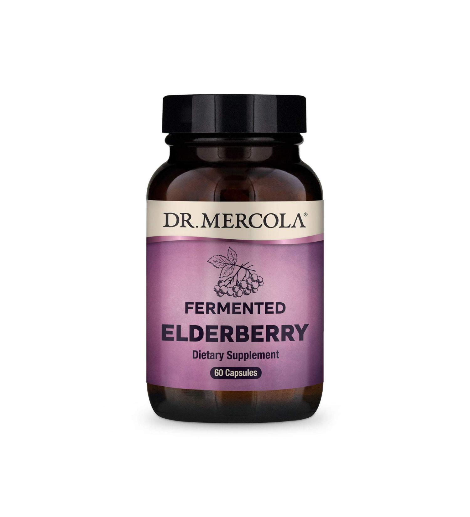 Dr. Mercola Organic Fermented Elderberry - 60 Tablets for Immune Support - Buy Online on GoSupps.com