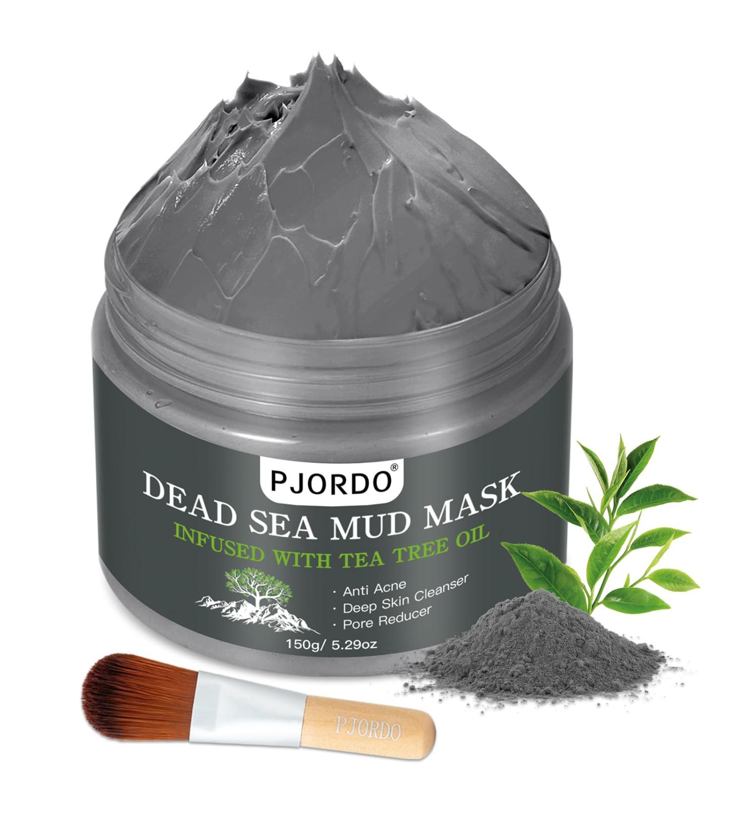 Dead Sea Mud Mask for Face & Body - Deep Cleansing Clay for Acne Oily Skin & Pore Minimizing - Natural Skin Care for Women & Men | 5.29oz/150g - Buy Online on GoSupps.com
