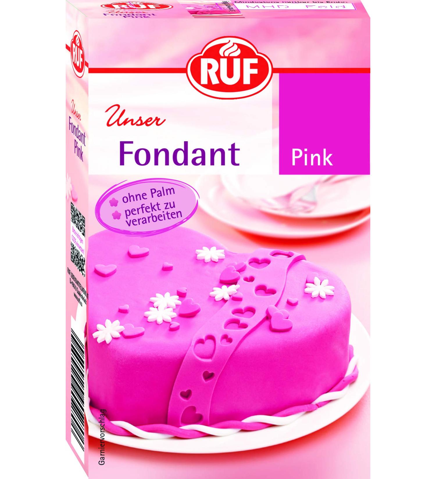 Ruf Fondant Pink - Vegan Gluten-Free Modeling Fondant for Figures & Flowers - 250g Pack - Buy Online on GoSupps.com